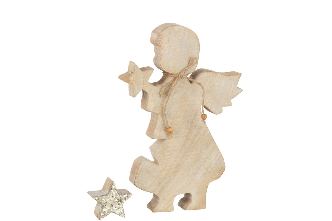 J-Line Engel Ster Mango Glitter L