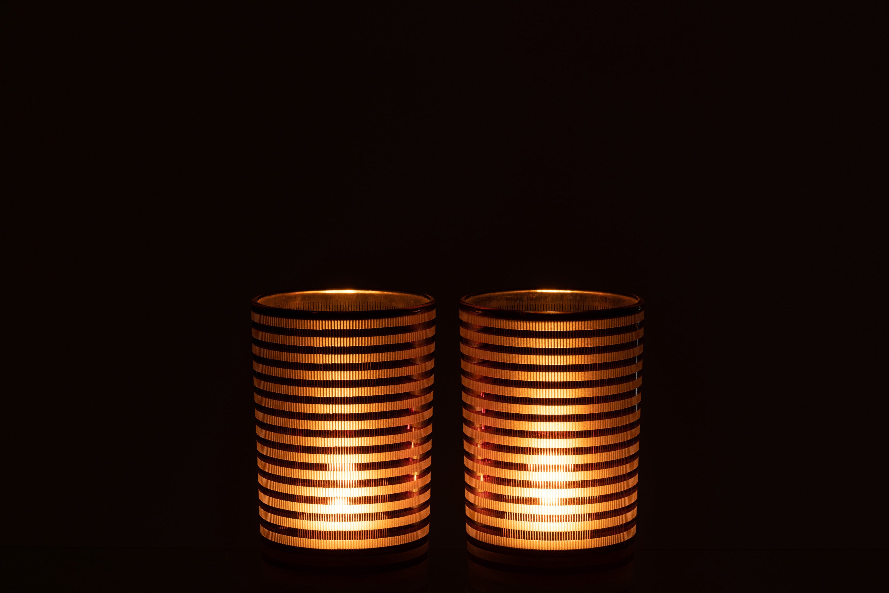 Orkaanstrepen Glas Br Medium