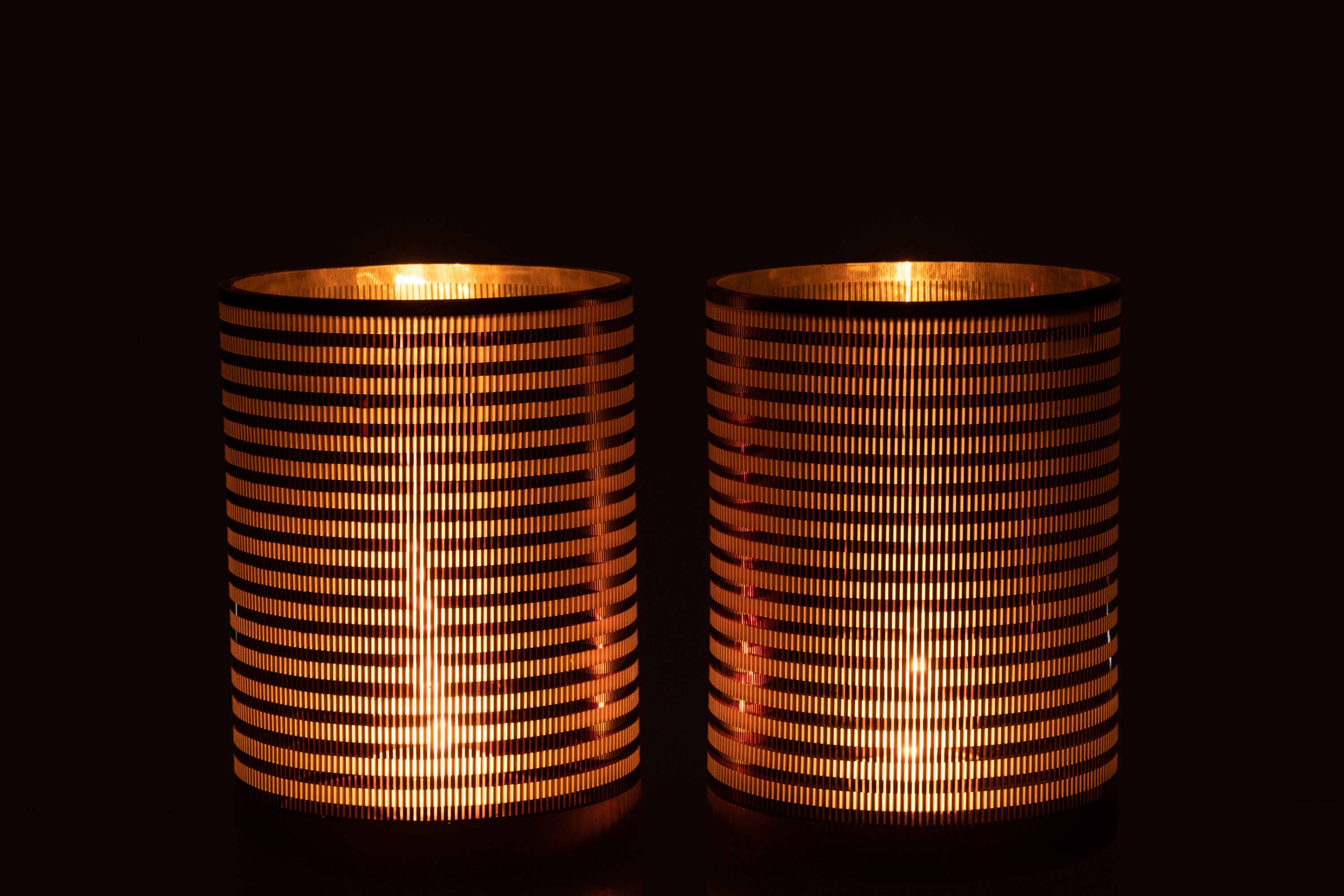 Orkaanstrepen Glas Br Groot