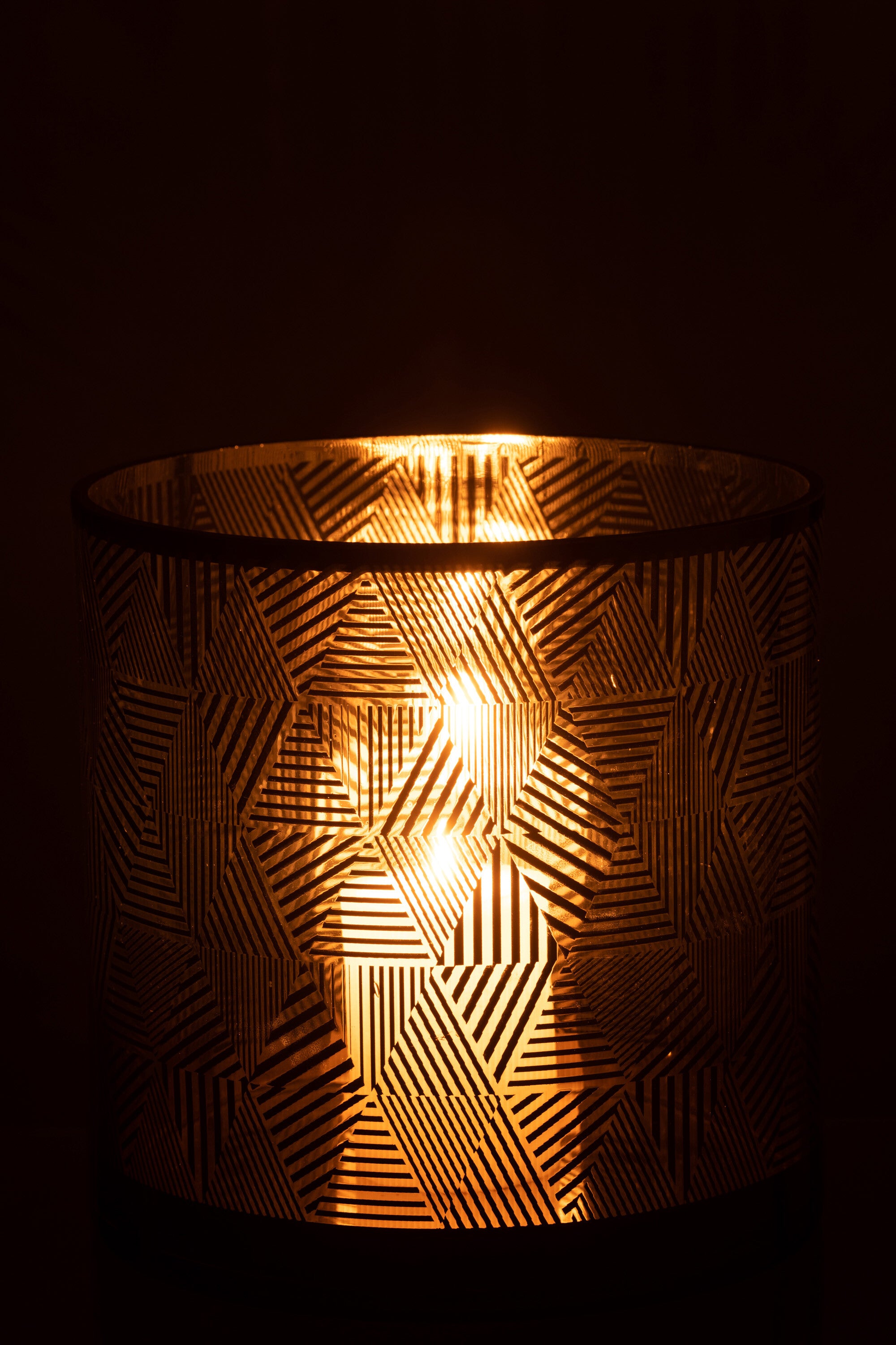 Orkaan Driehoeken Strepen Glas Br Groot