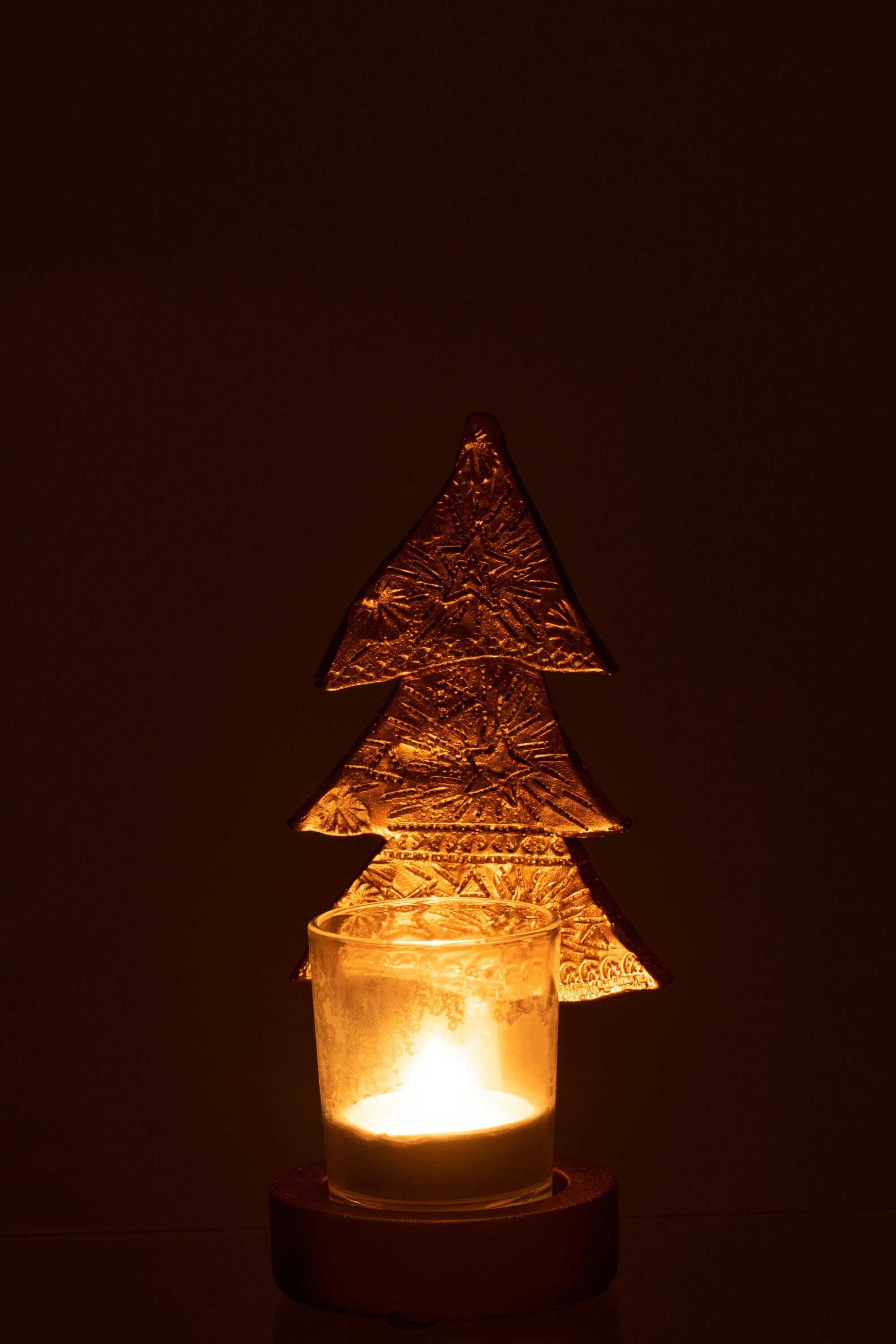 J-Line Kaarshouder kerstboom - kunststof - S