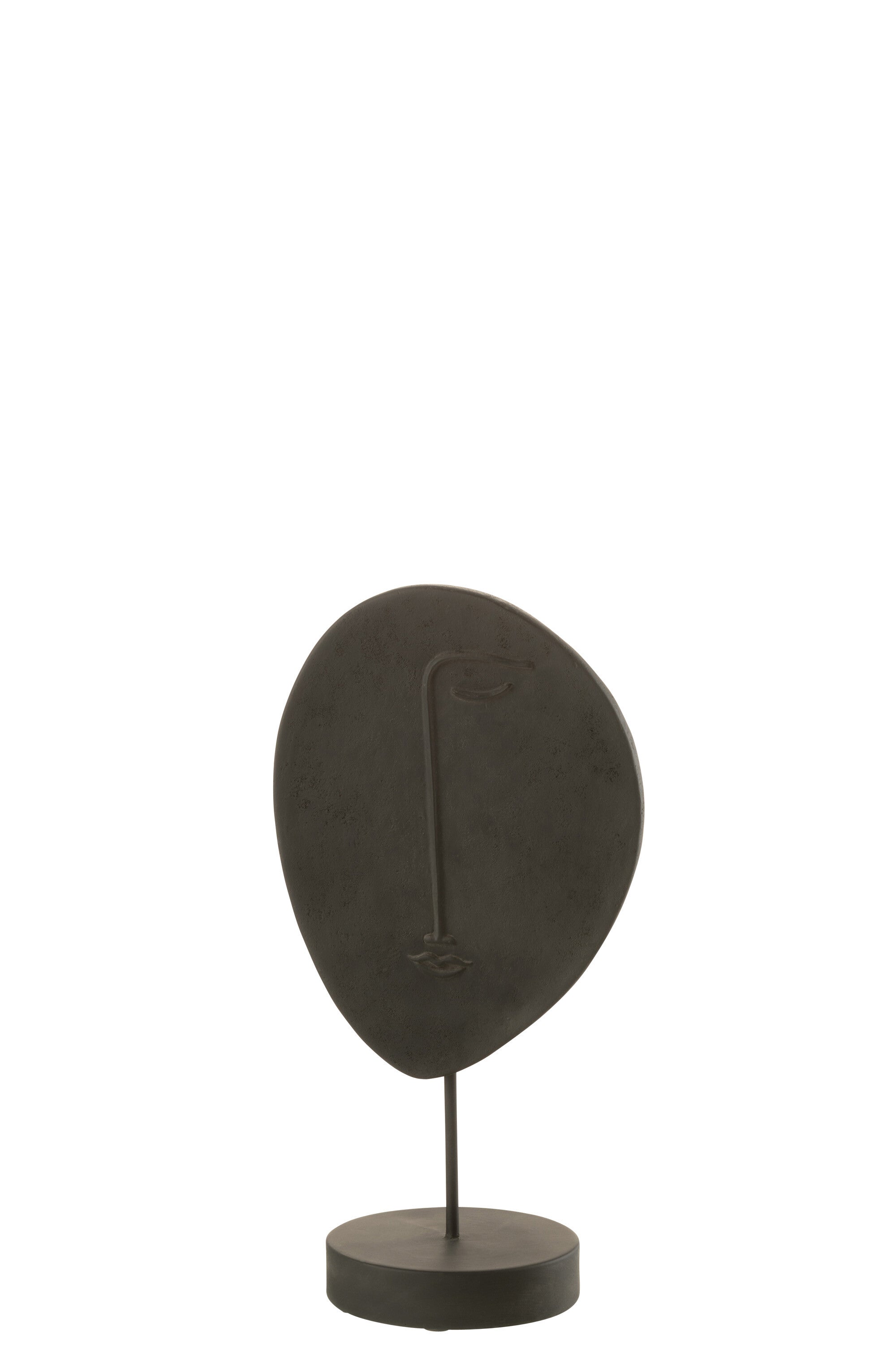 J-Line Hoofd Plat Op Voet Poly Zwart Small