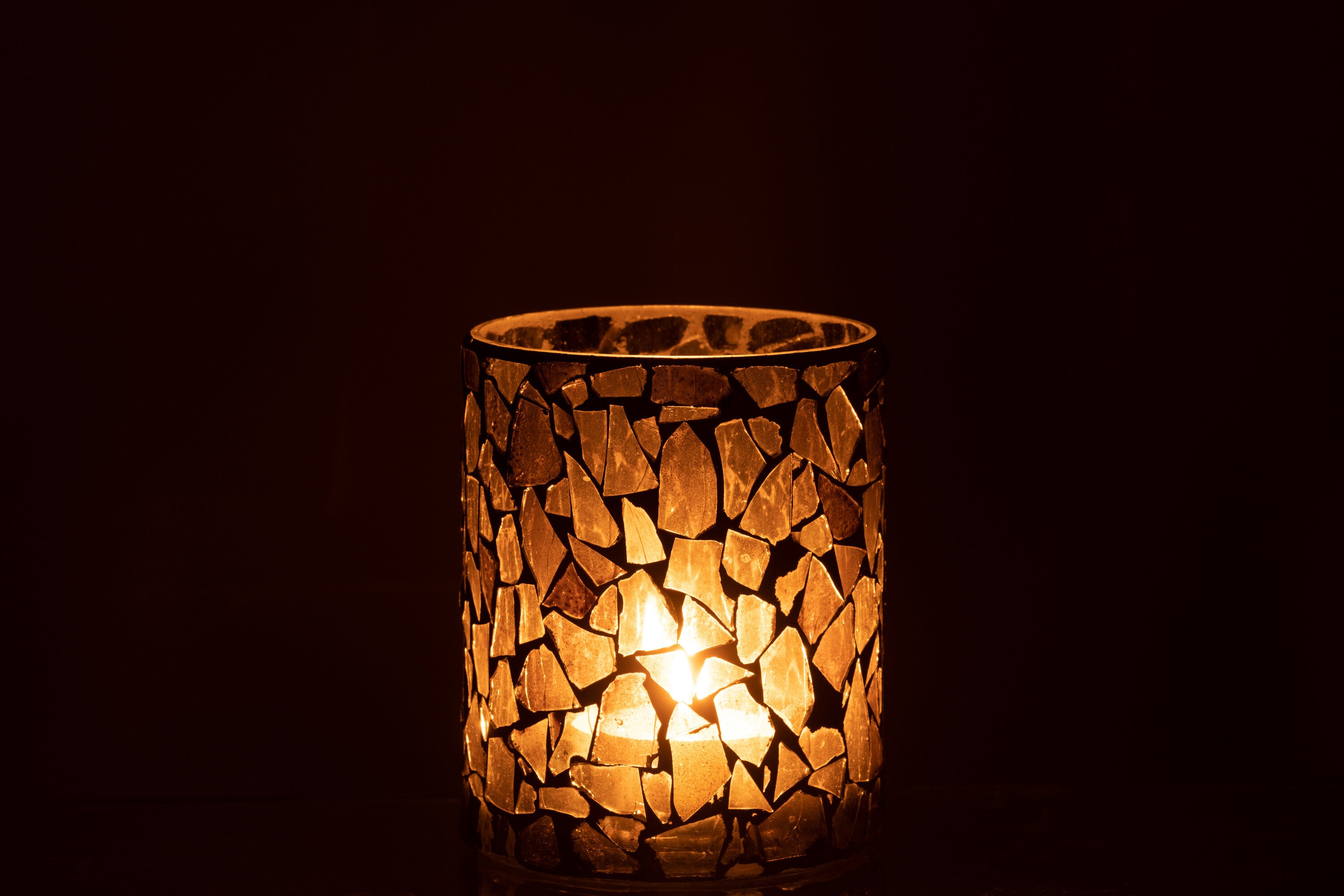 Orkaan Mozaïekglas Grijs/Groen Medium