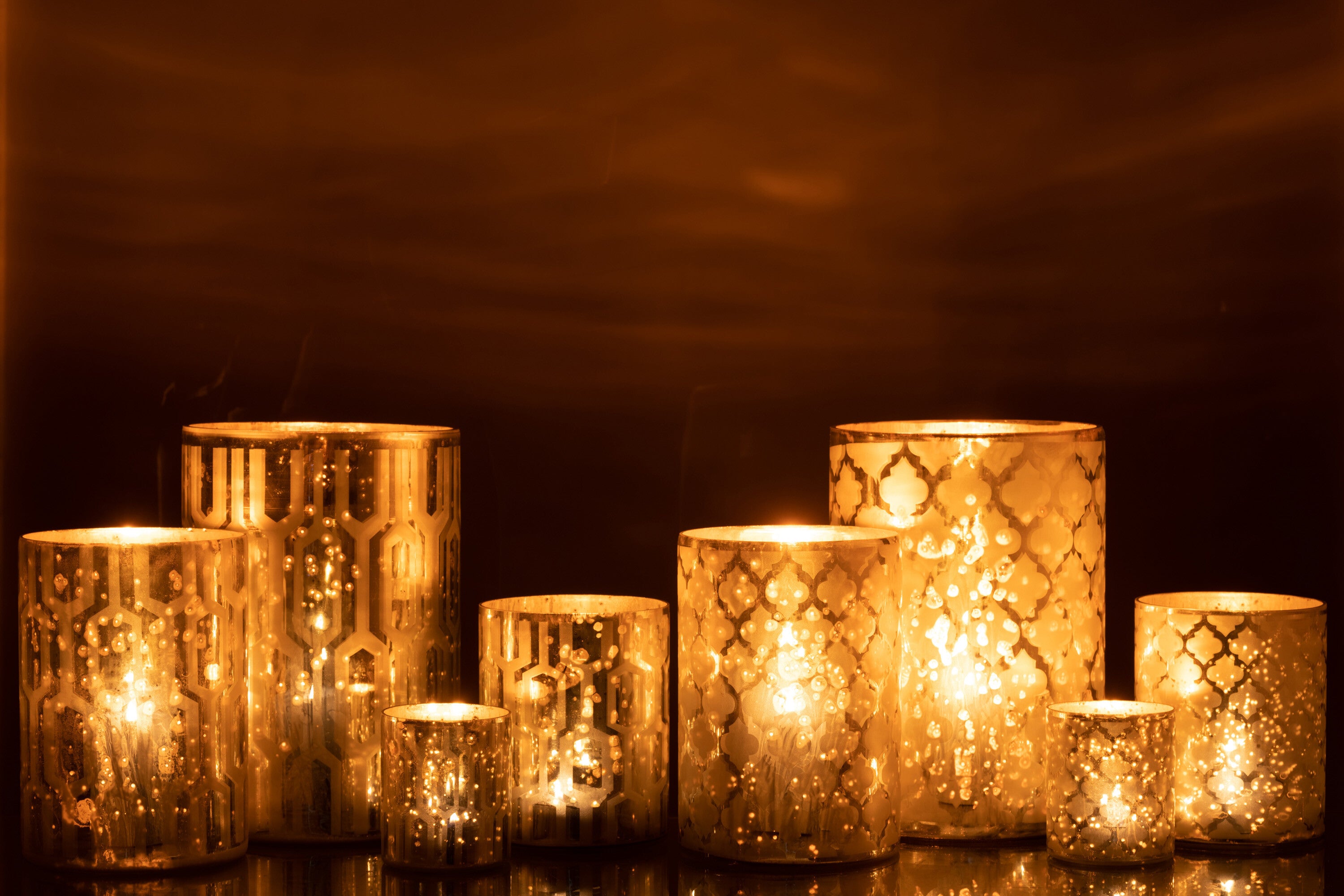 Hurricane Glas Zilver Groot Assortiment Van 2