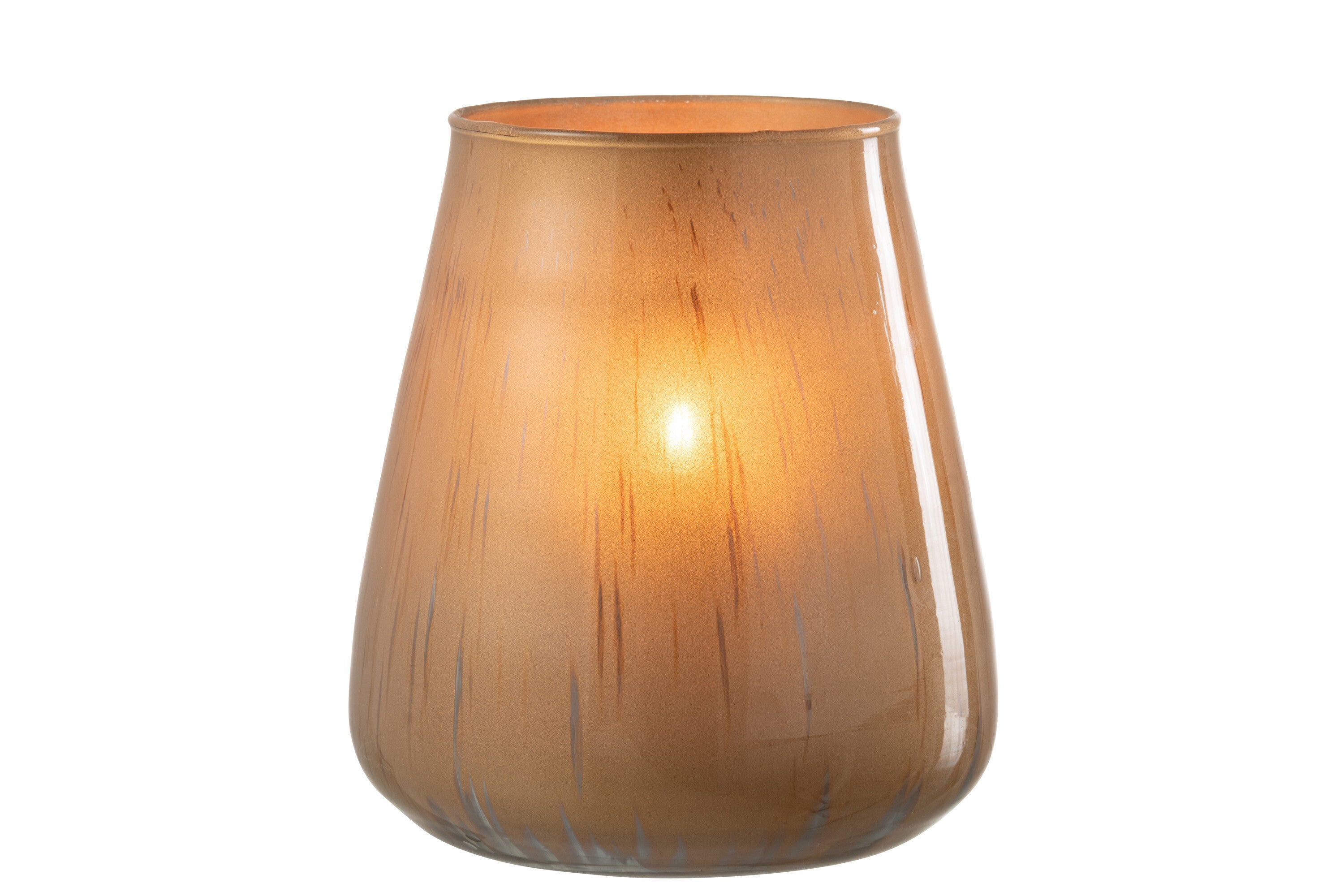 Hurricane Glas Antiek Bruin Groot