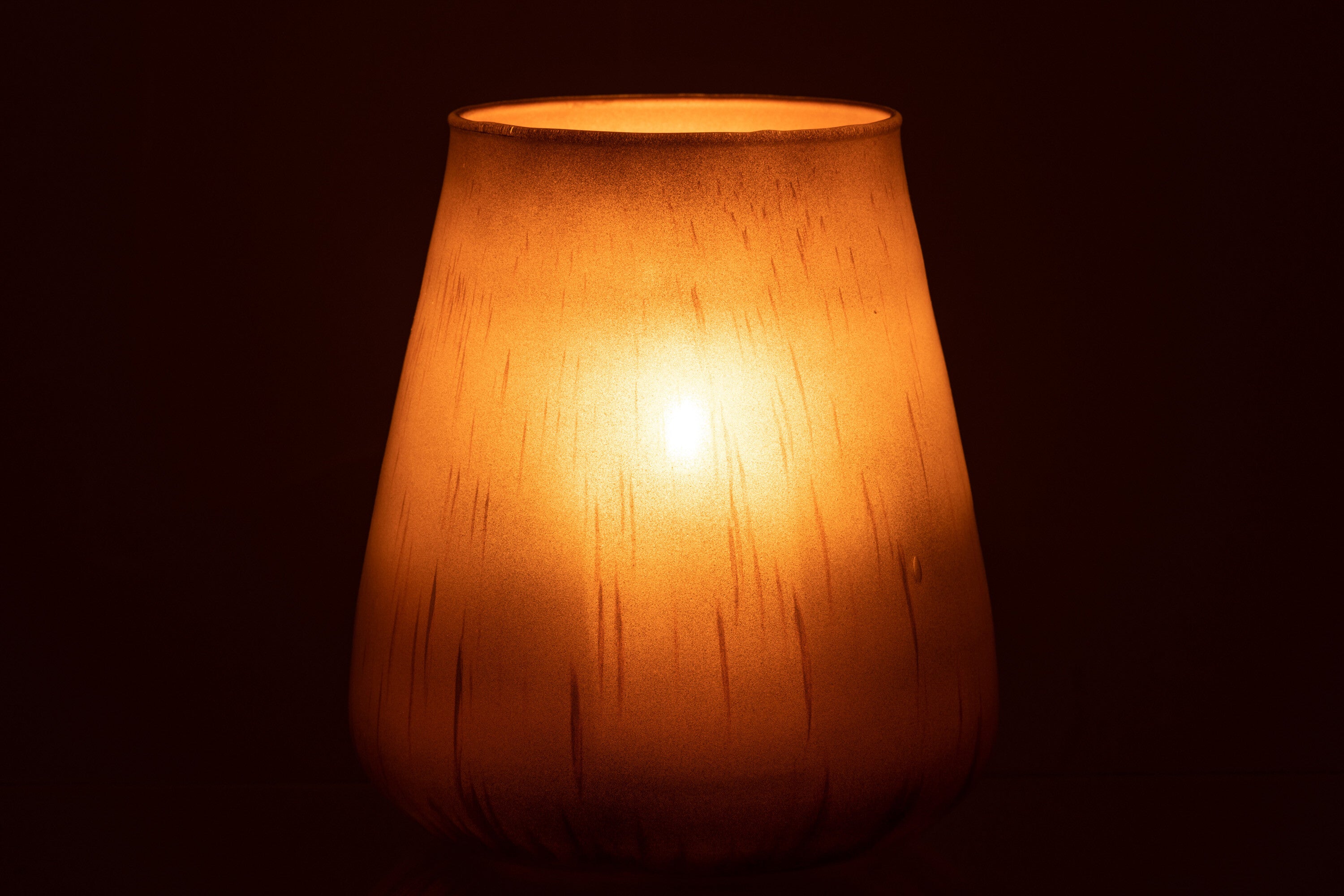 Hurricane Glas Antiek Bruin Groot