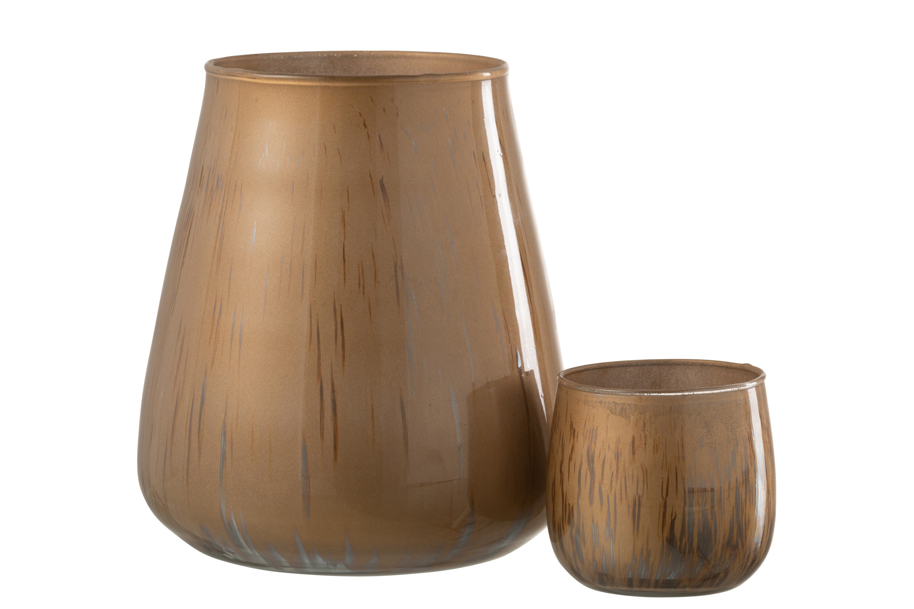 Hurricane Glas Antiek Bruin Groot