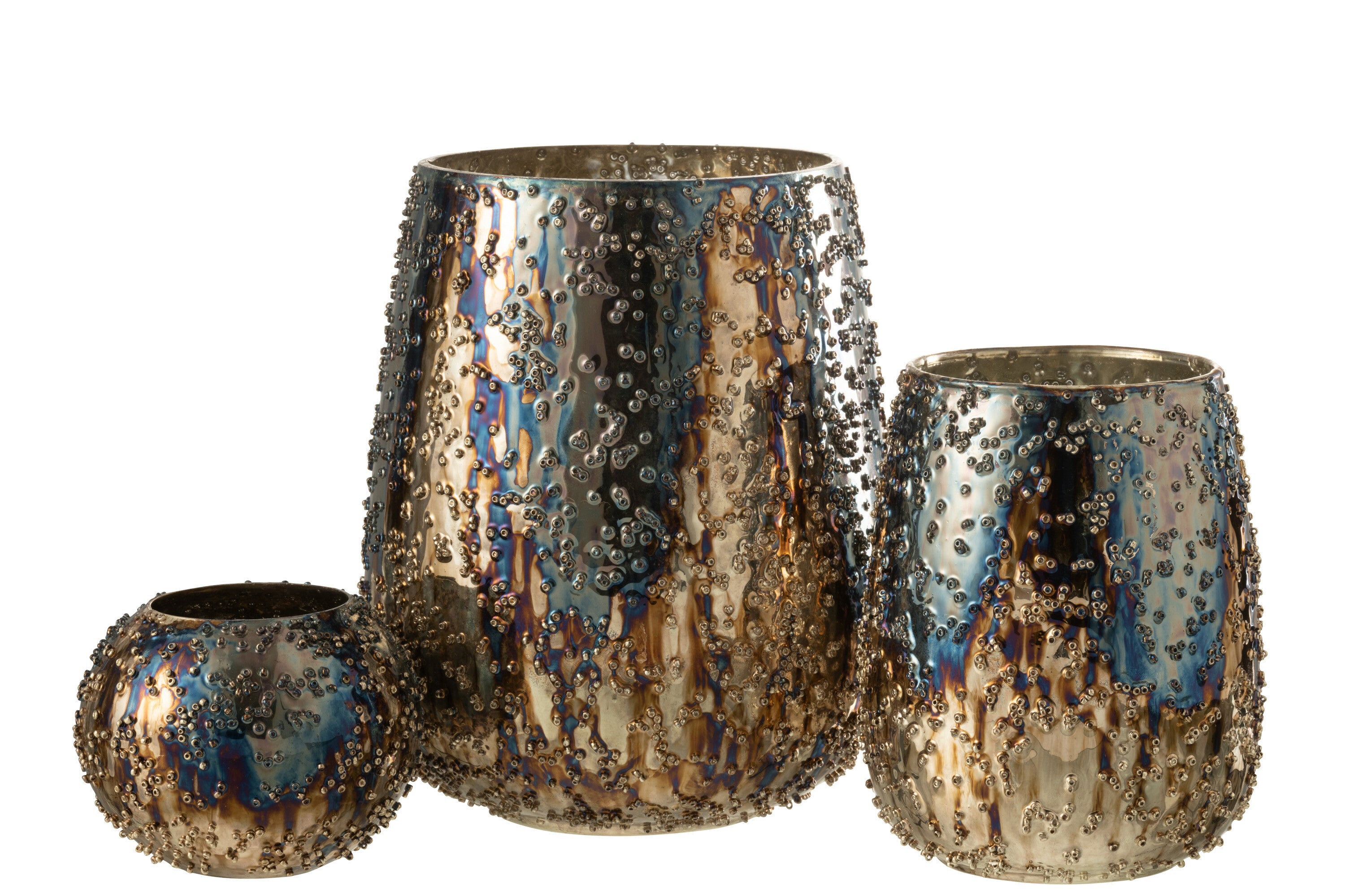 Orkaan Lise Glas Bruin/Goud Groot