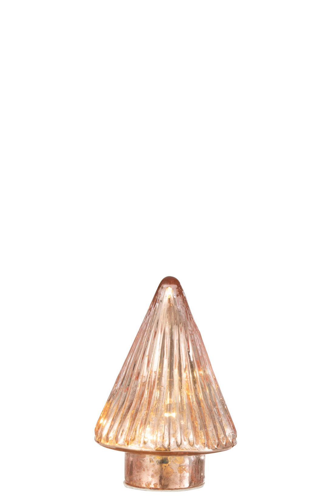 J-Line Kerstboom - glas - roze - small - LED