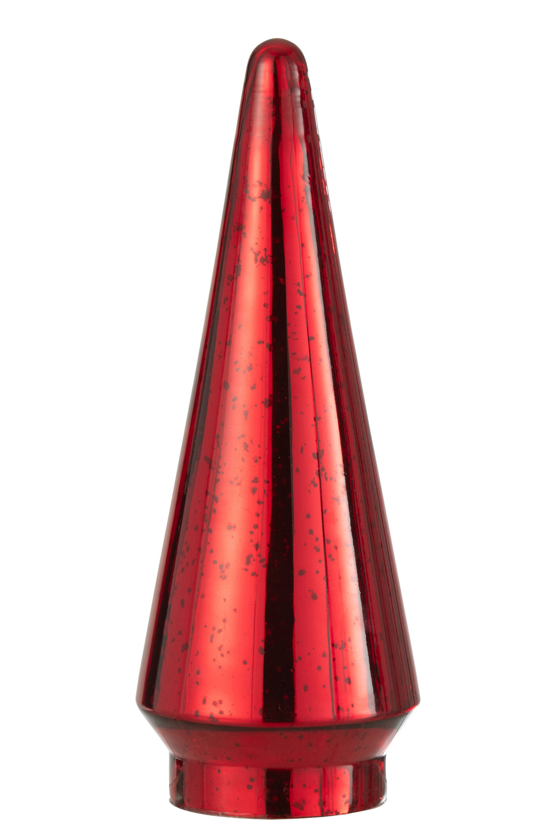 J-Line Kerstboom - glas - rood - large - LED