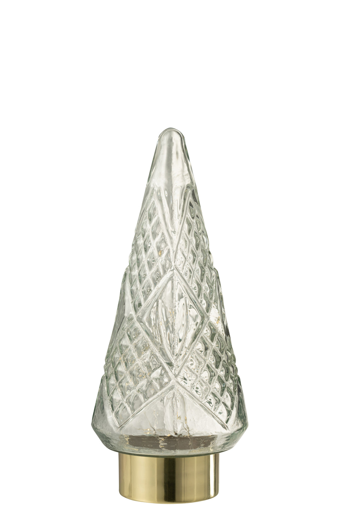 J-Line Kerstboom - glas - transparant - medium