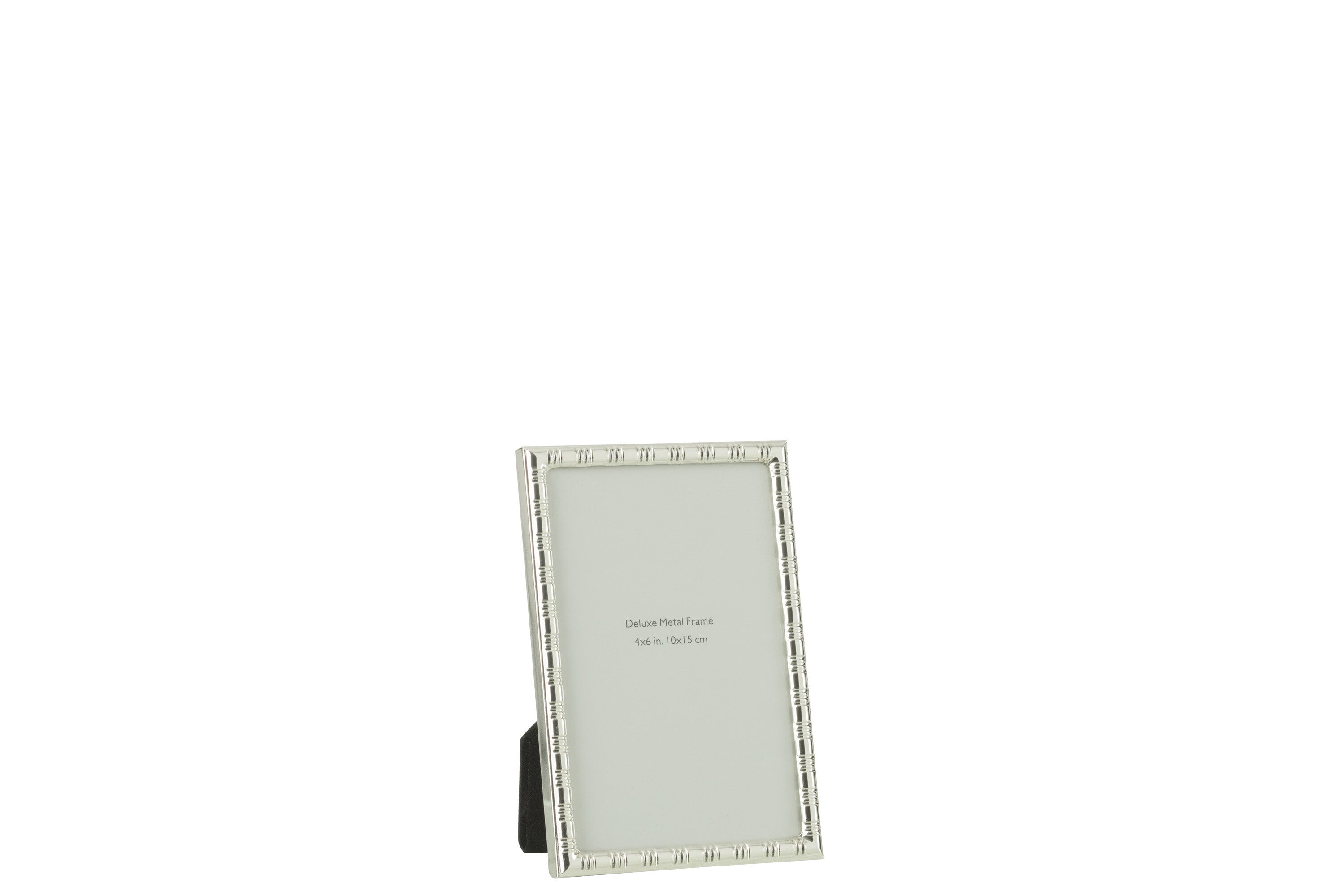 J-Line Fotokader Afgerond Lijnen Boord 10X15 Metaal Zilver Small