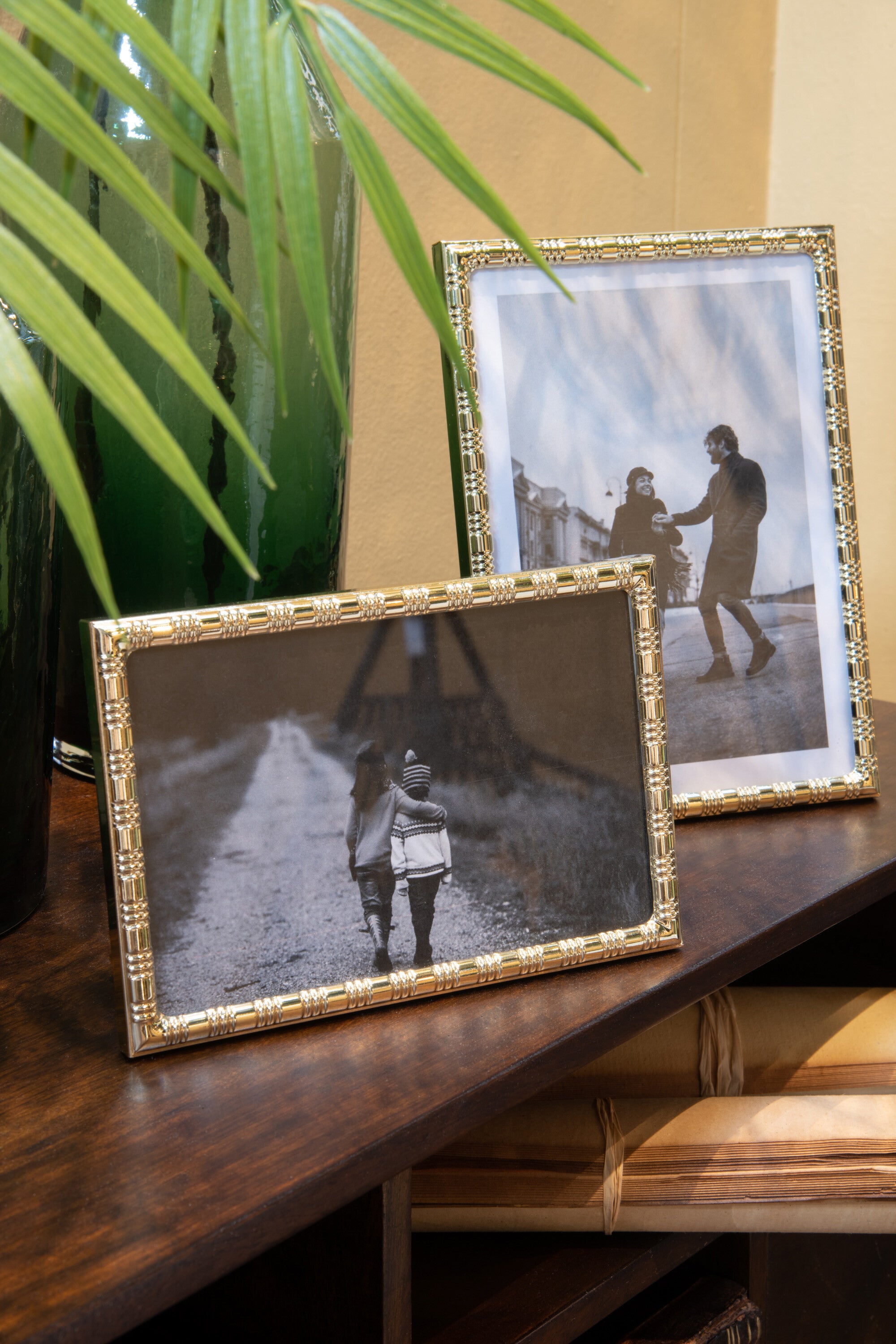 J-Line Fotolijst – Moderne Fotokader - Metaal – 10x15 cm – Goud