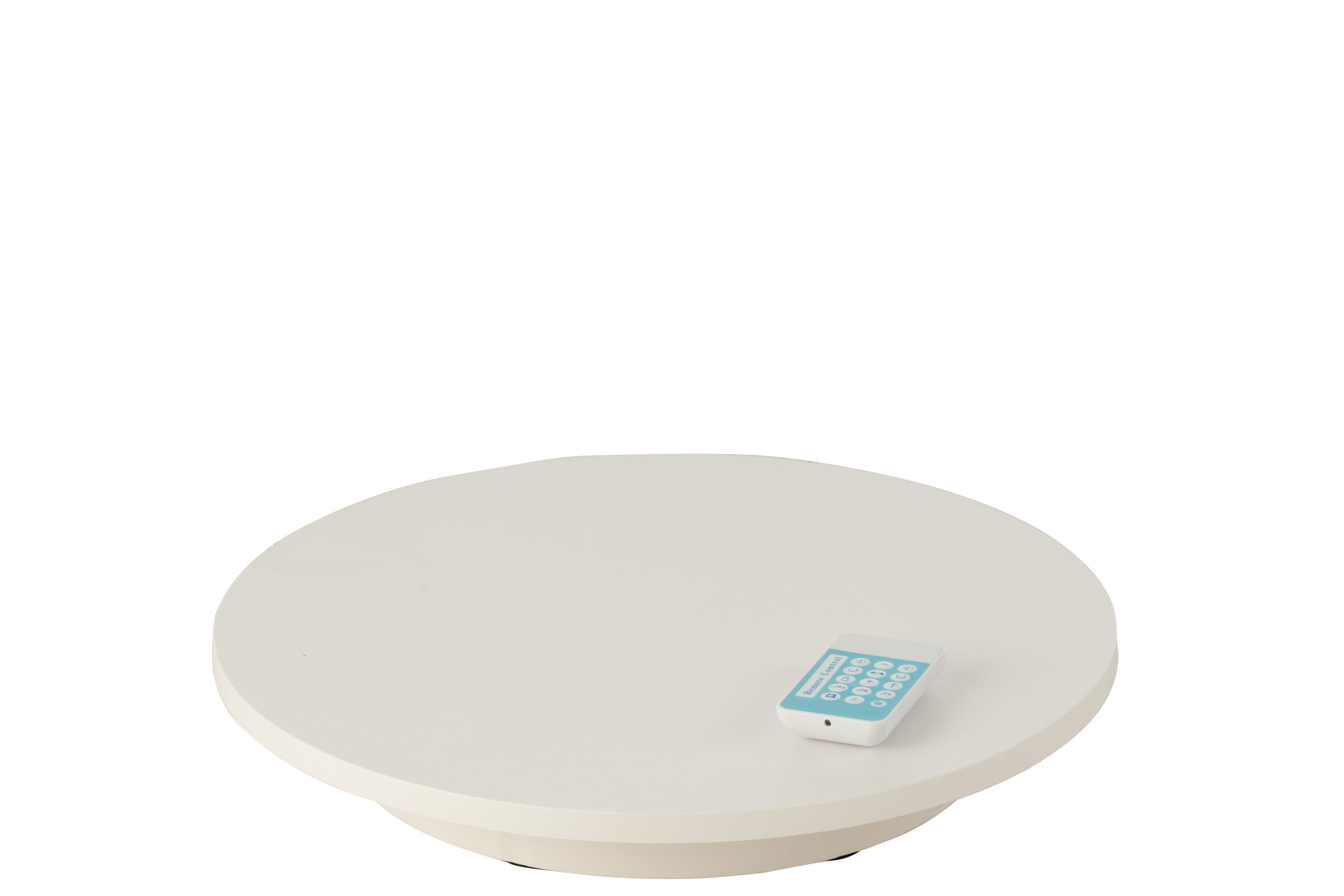 Draaibare basis rond 100 kg plastic wit klein