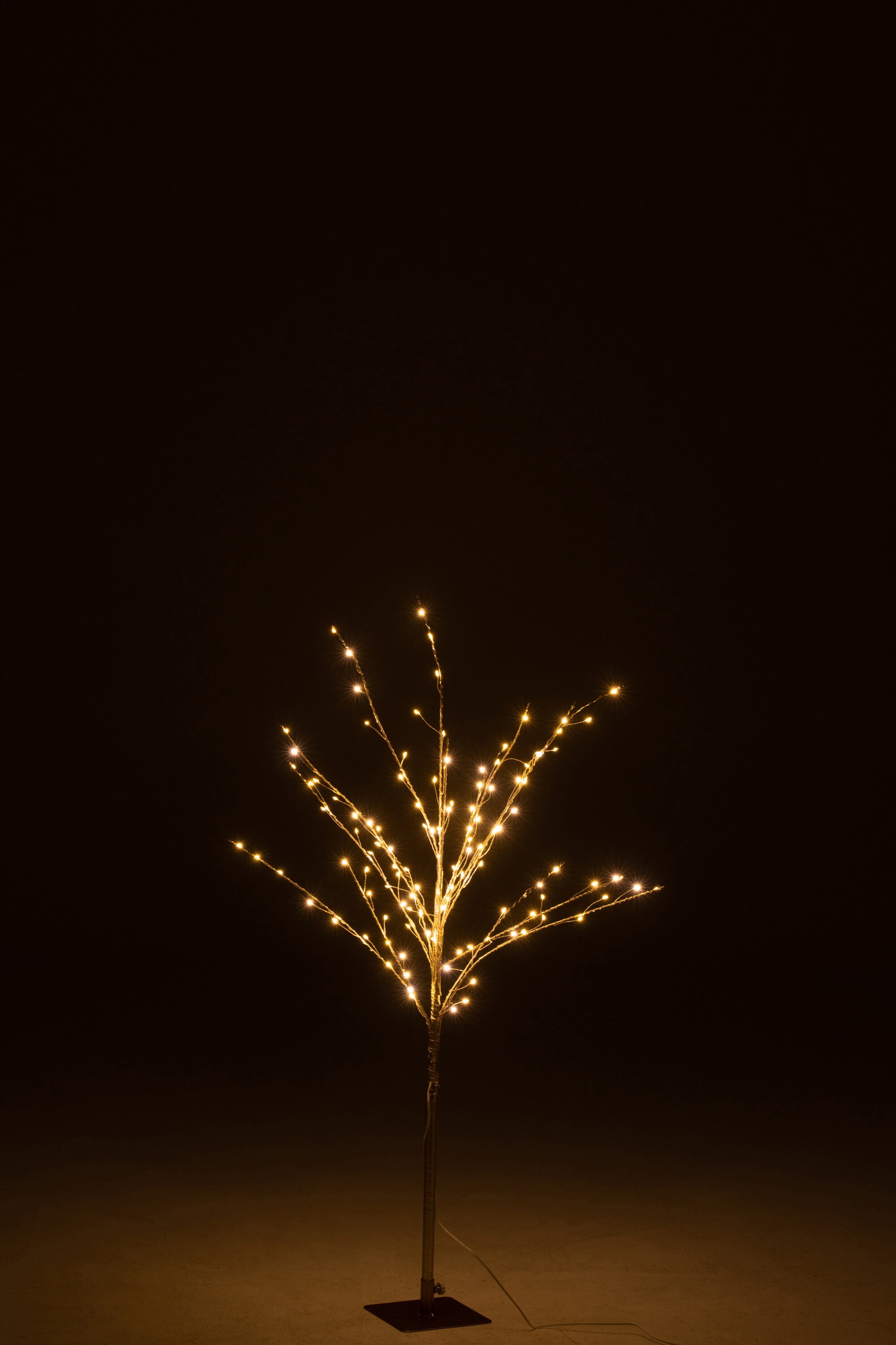 J-Line Kale Boom+Led Metaal Goud Medium