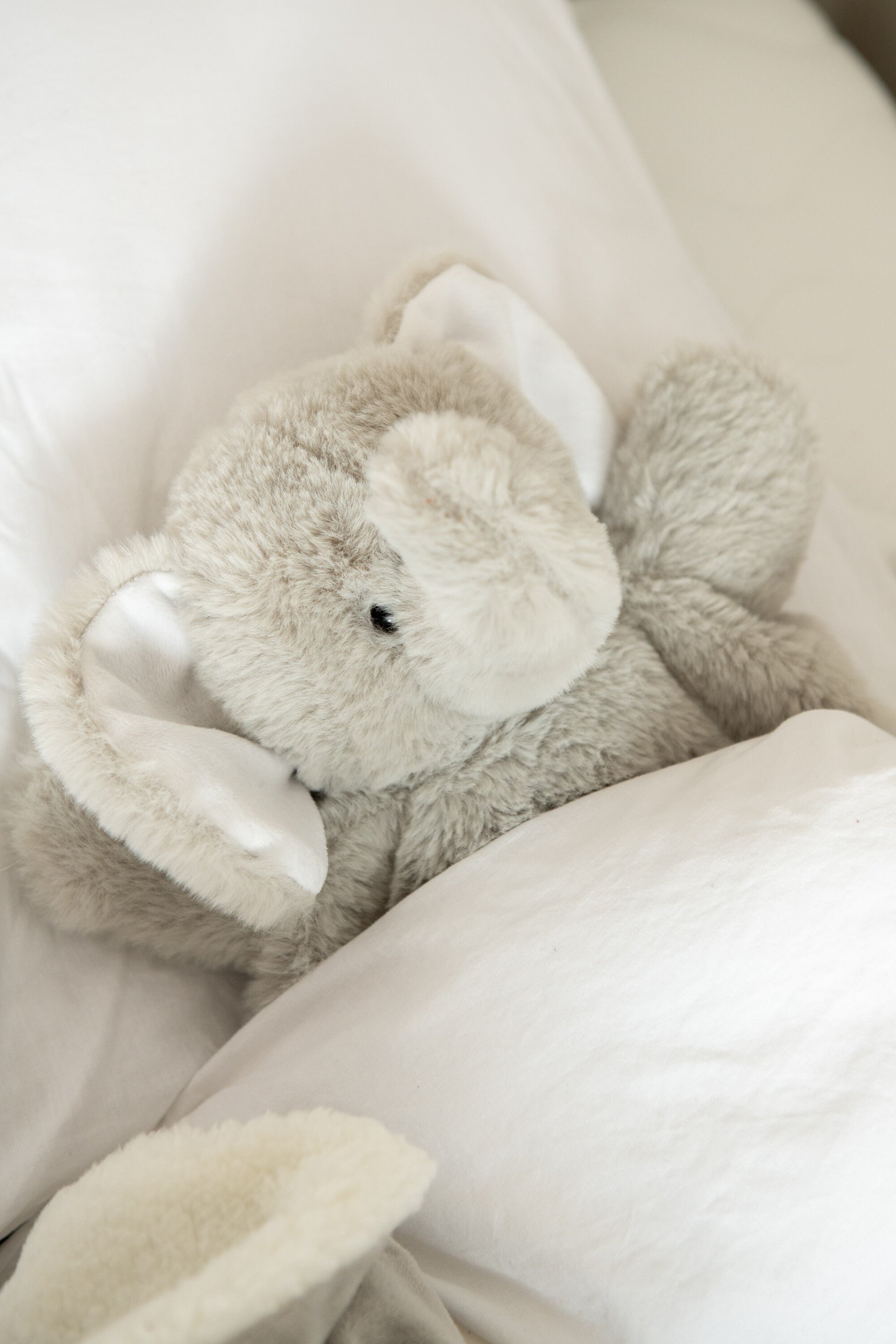 Olifant+Deken Pluche Grijs