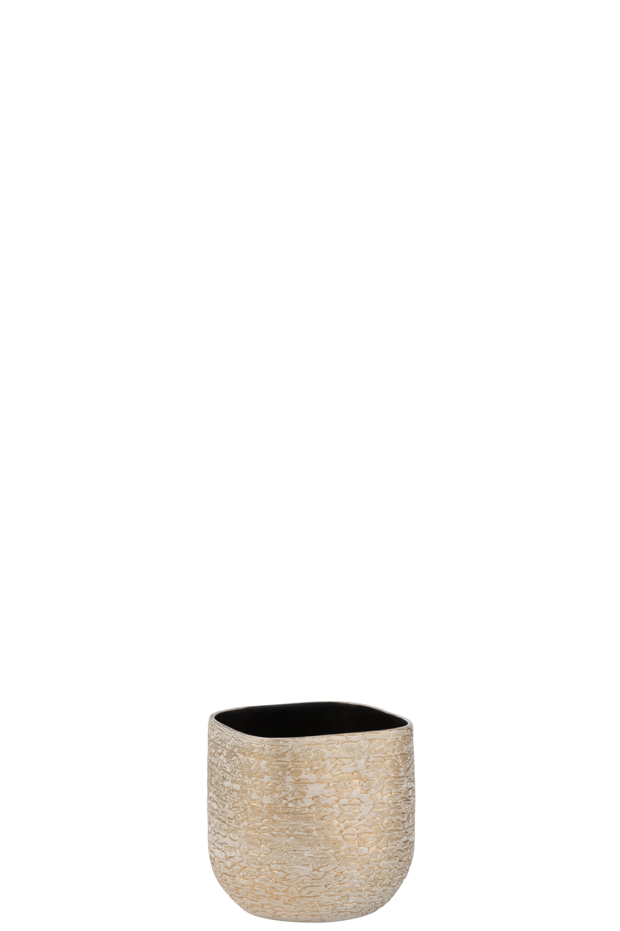J-Line Bloempot Audrey Keramiek Champagne Extra Small