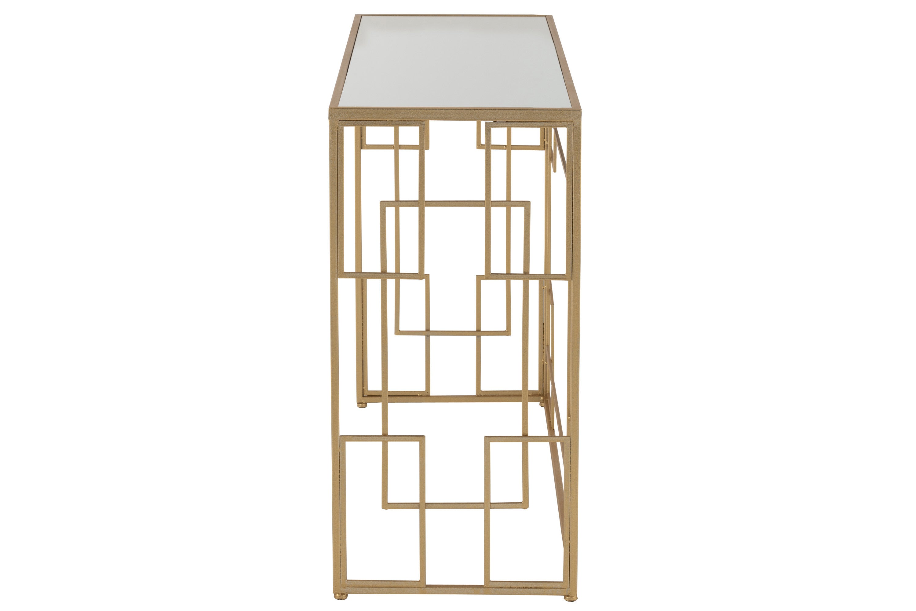 Console Lines Metaal/Glas Goud