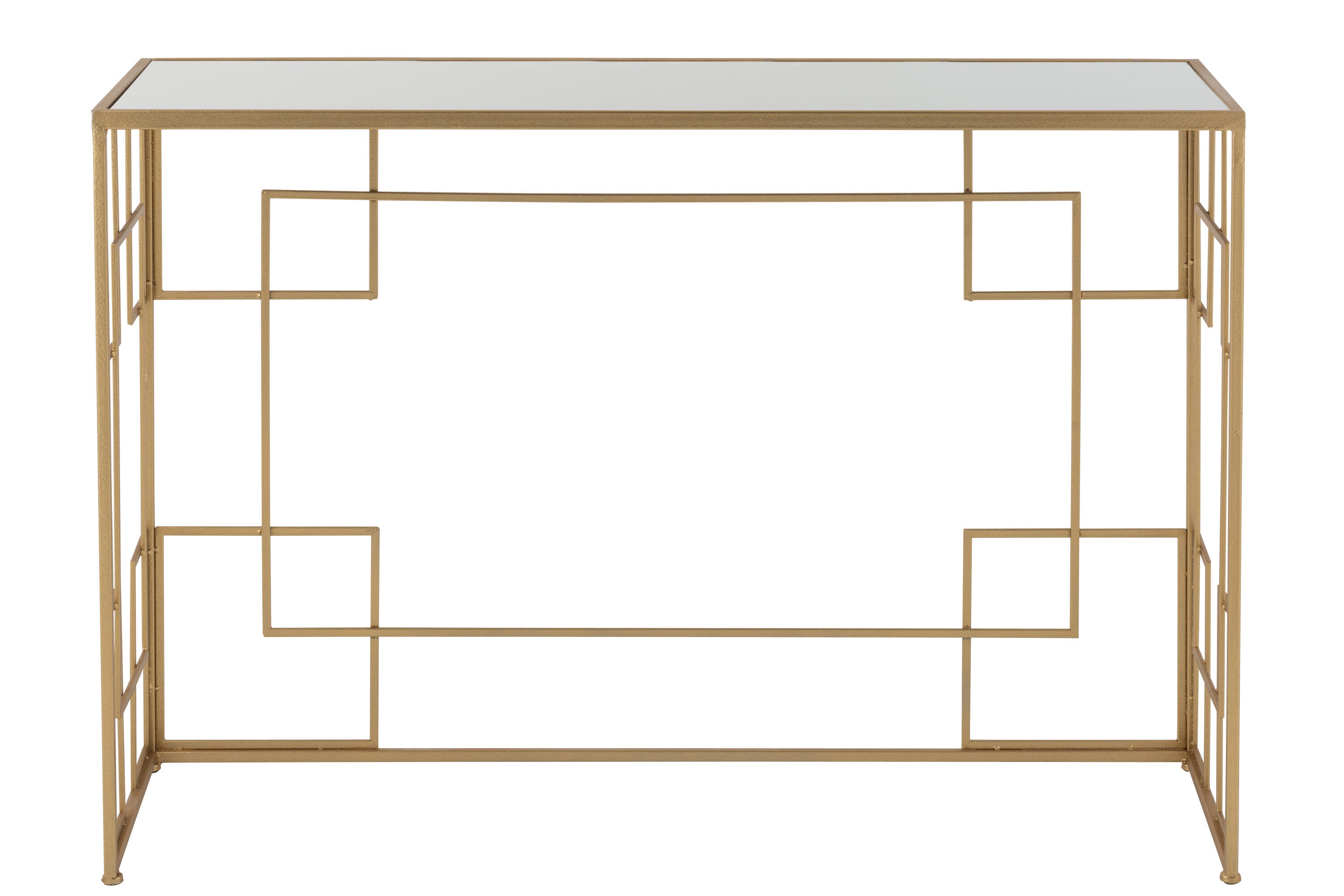Console Lines Metaal/Glas Goud