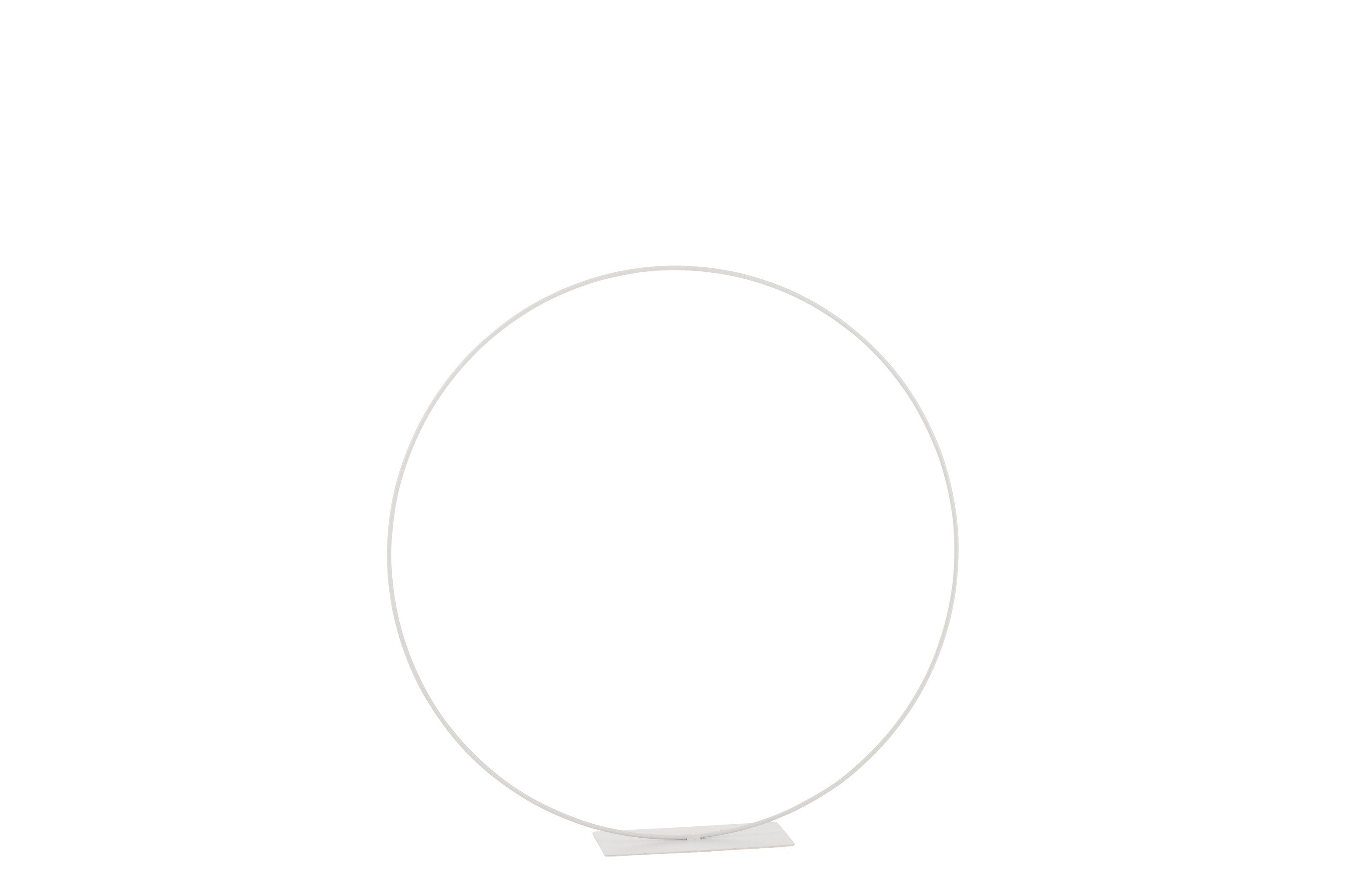 J-Line Ring Op Voet Metaal Wit Medium