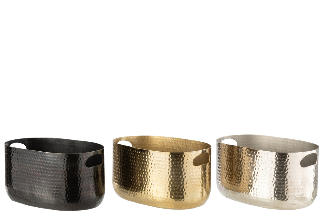 J-Line emmer champagne motief - aluminium - zwart