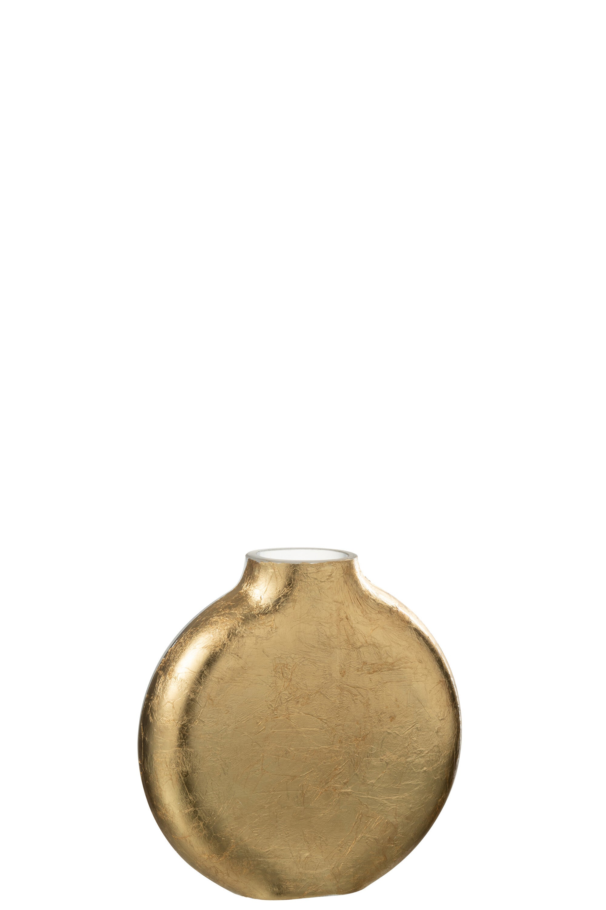 J-Line Vaas Miki Verre Transparant/Goud Small - 15.50 cm hoog