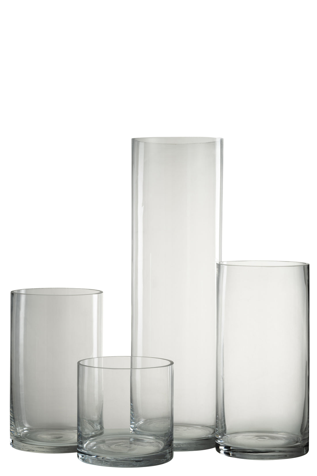 J-Line Vaas Cylinder Eca Glas Transparant - 50.00 cm hoog