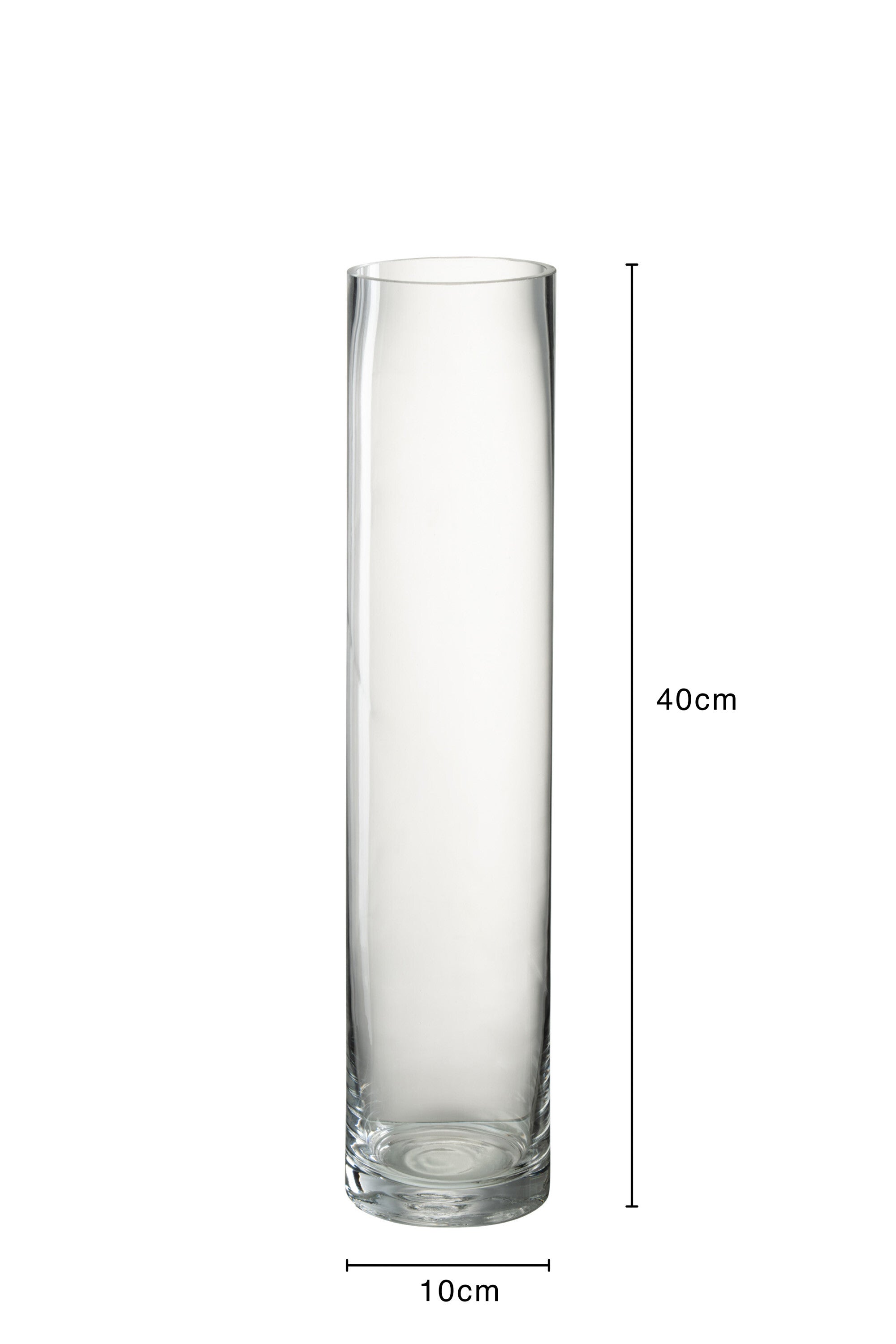 J-Line vaas Cylinder - glas - transparant - medium