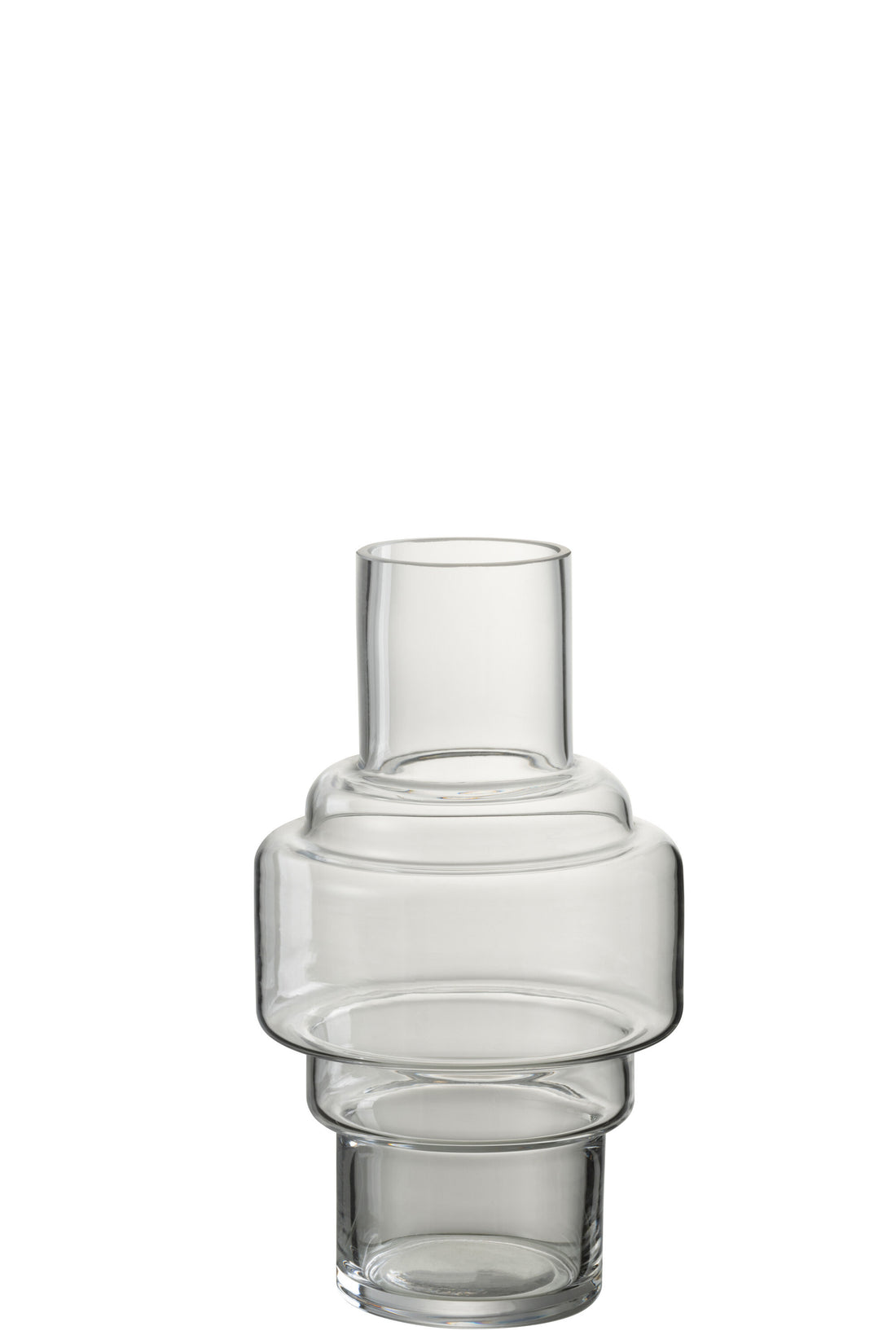 J-Line Vaas Rino Glas Transparant Small - 25.50 cm hoog