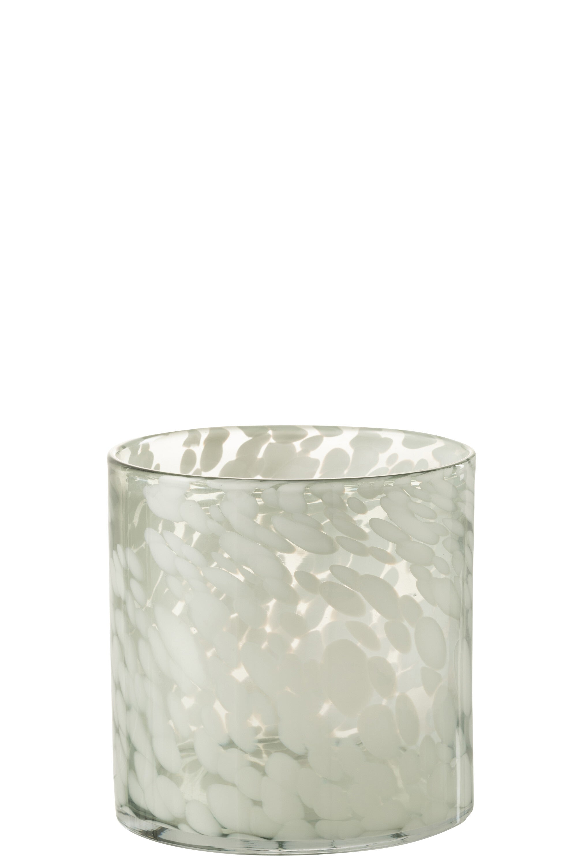 Orkaan Dot Glas Grijs/Wit Medium