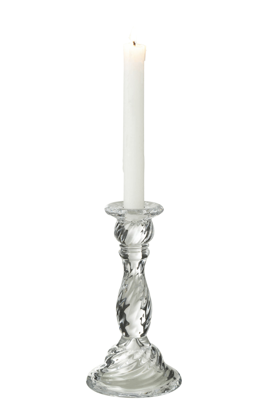 J-Line Kandelaar Nono Glas Transparant Medium