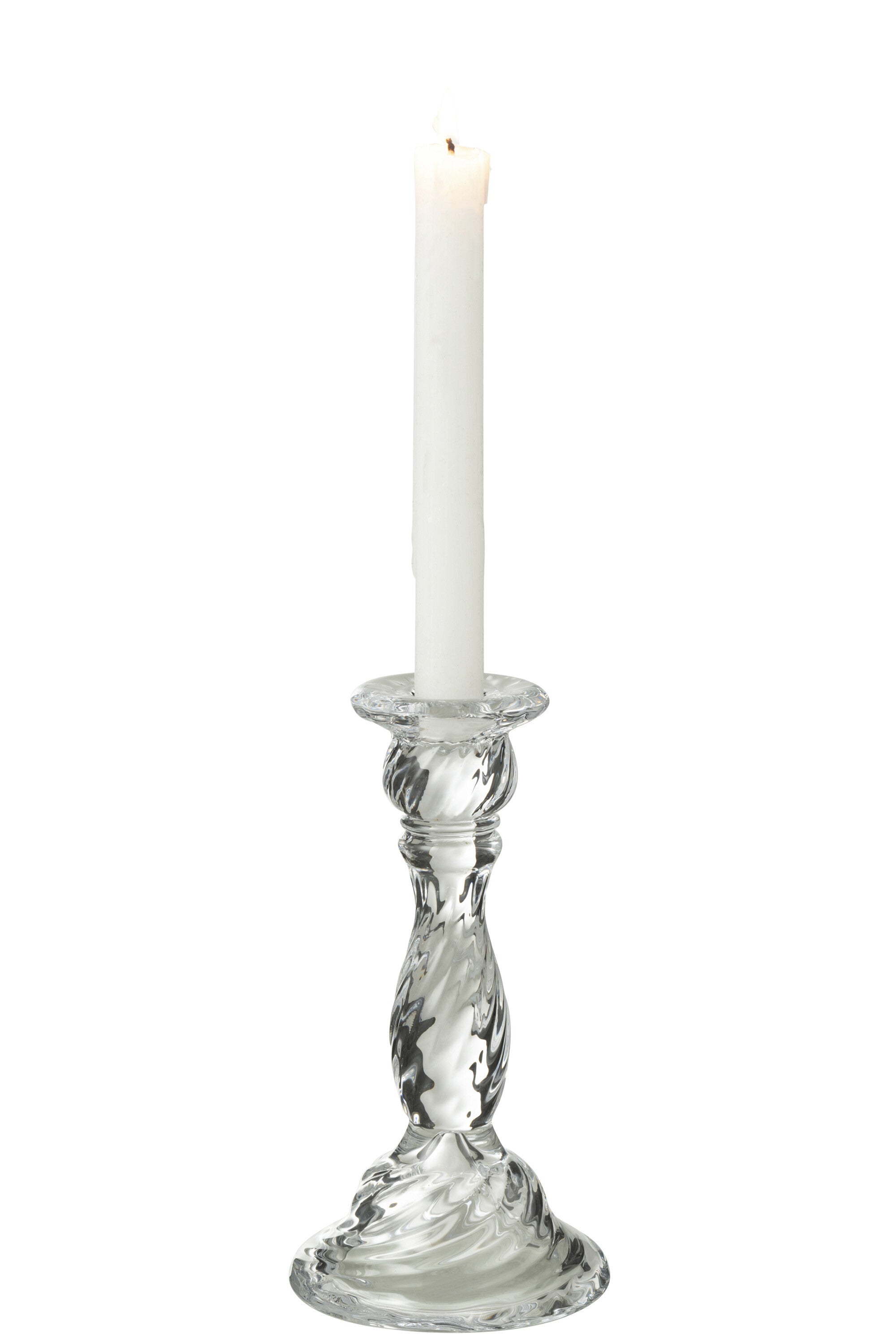 J-Line Kandelaar Nono Glas Transparant Medium