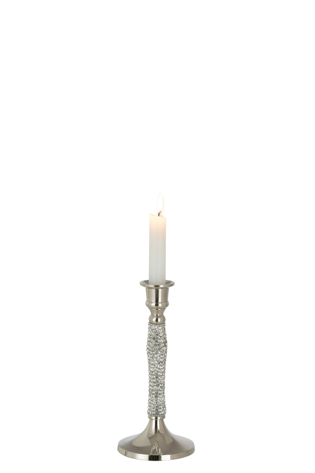 J-Line Kandelaar Diamant Aluminium Zilver Small