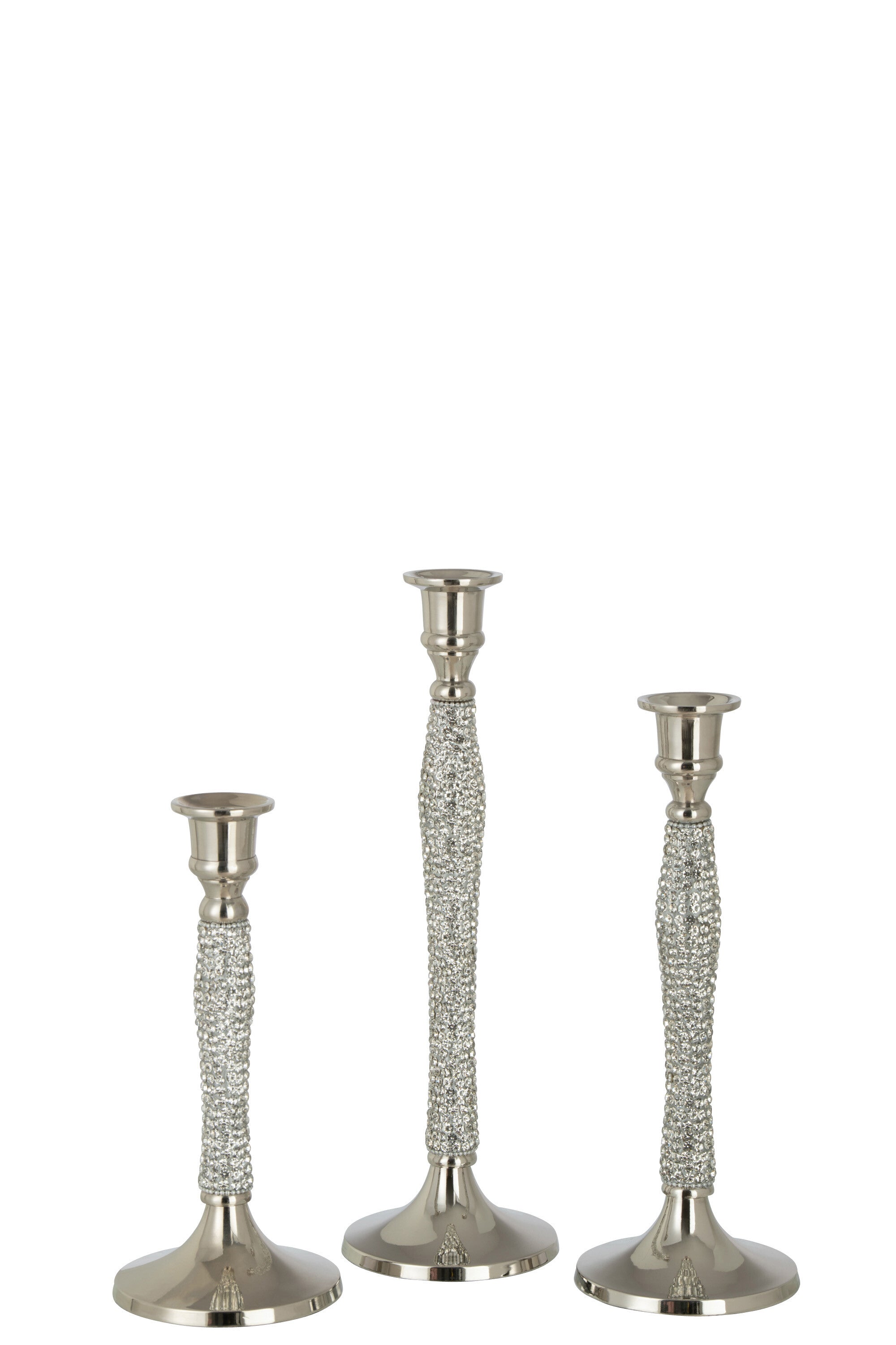 J-Line Kandelaar Diamant Aluminium Zilver Large