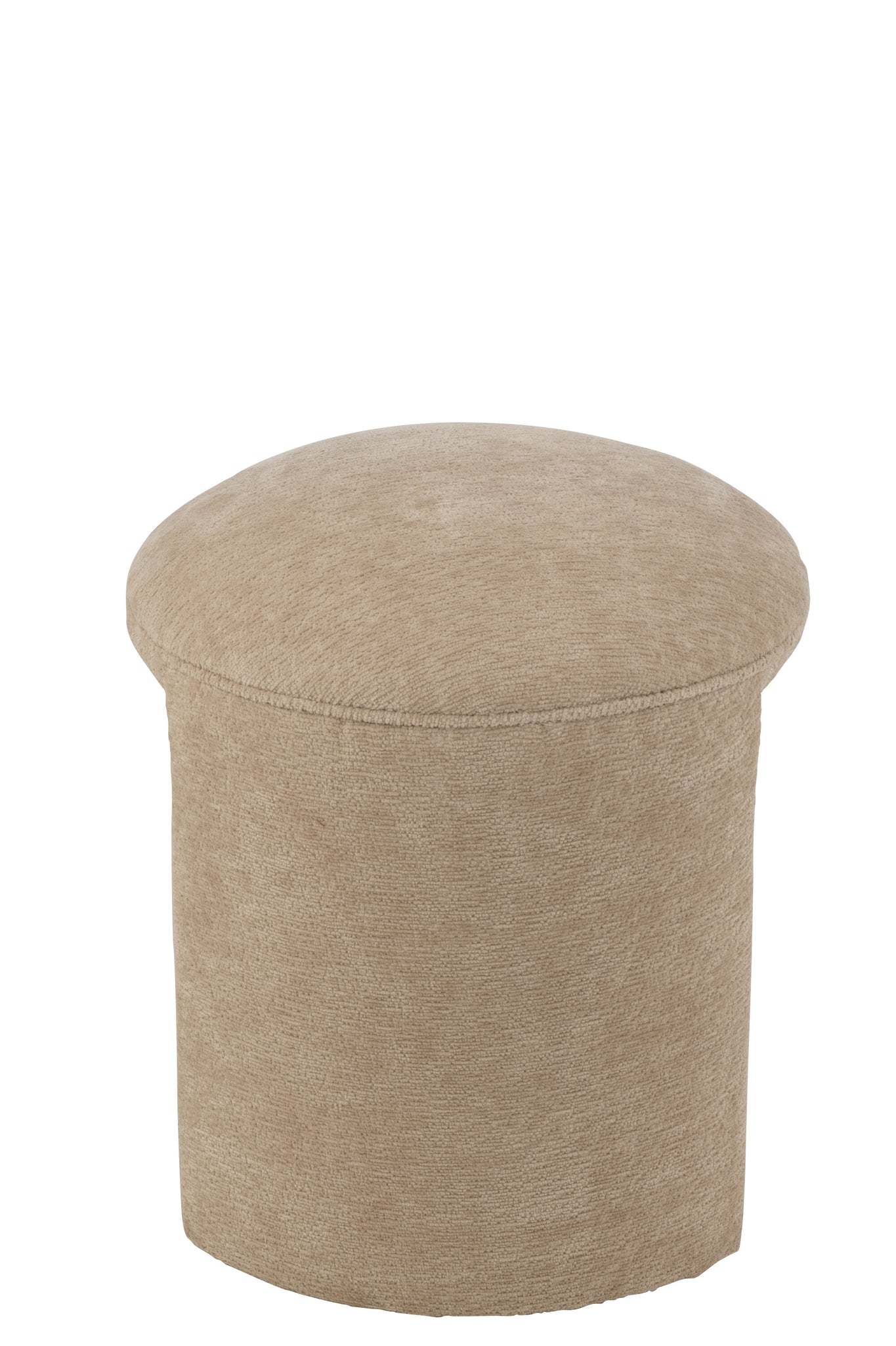 Kruk Ronde Textiel Beige