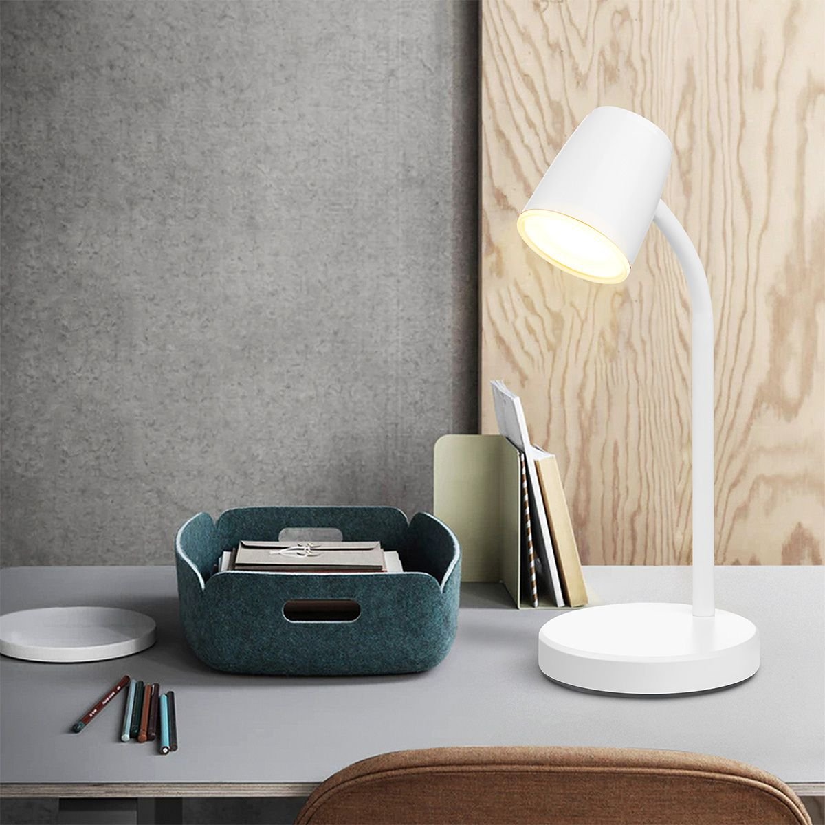 Elbo Led Bureaulamp 4W Wit - Verstelbare