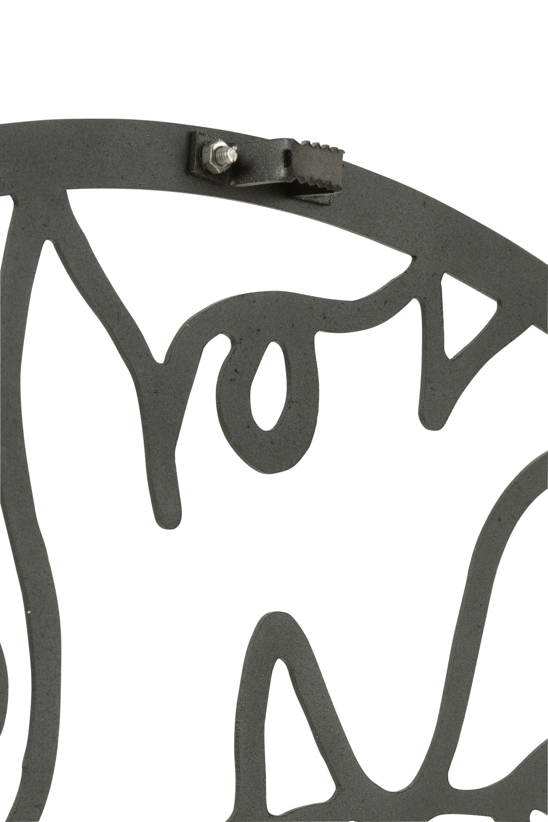 Klokgezichten Metaal Zwart Groot