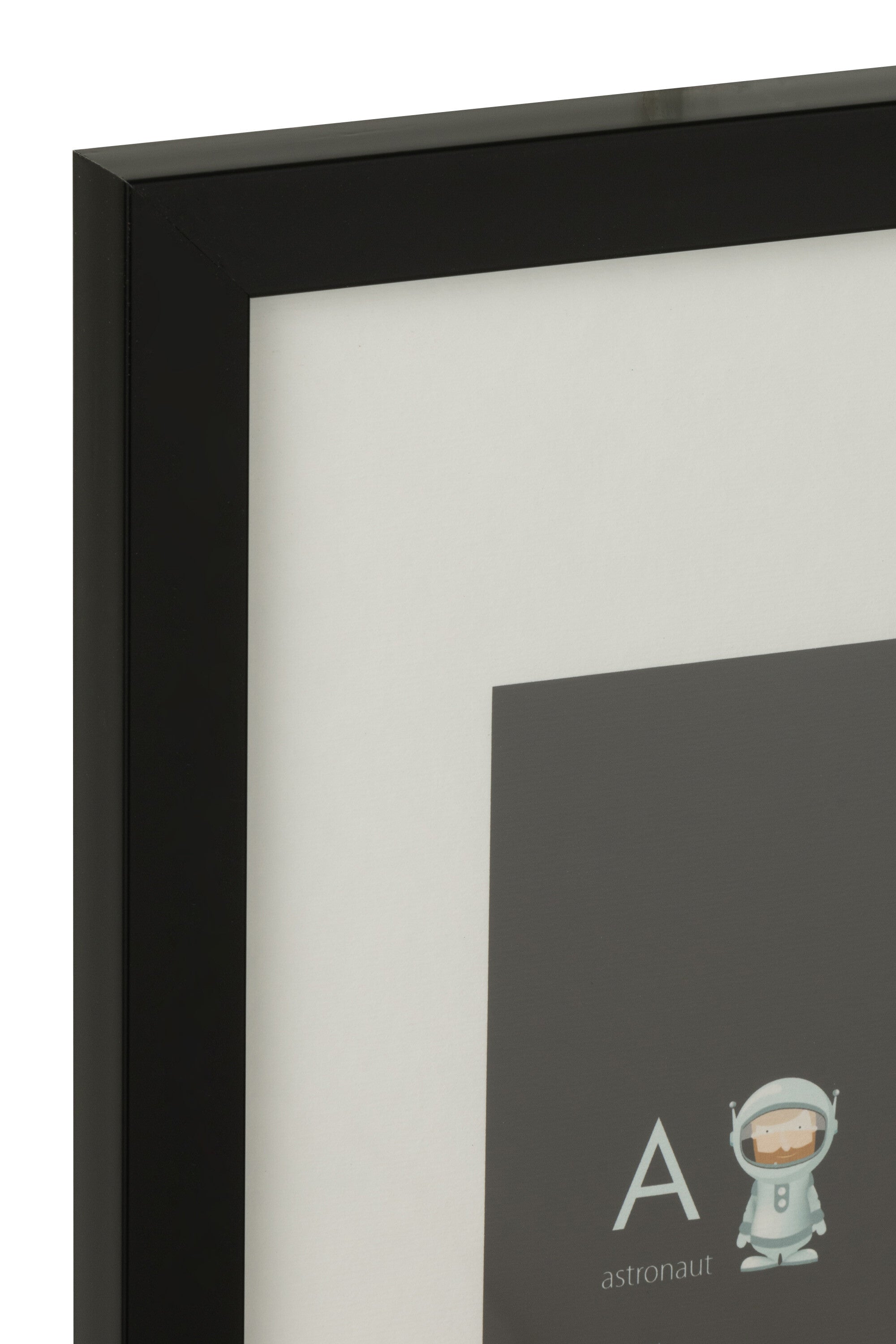 Wanddecoratie Alfabet Papier/Kunststof Zwart