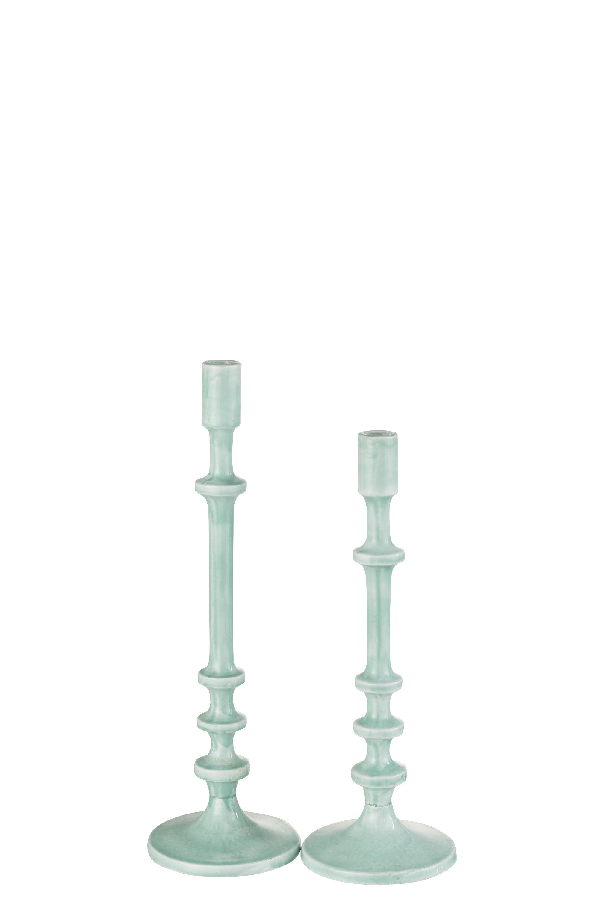 J-Line kandelaar Klassiek - aluminium - blauw - groot