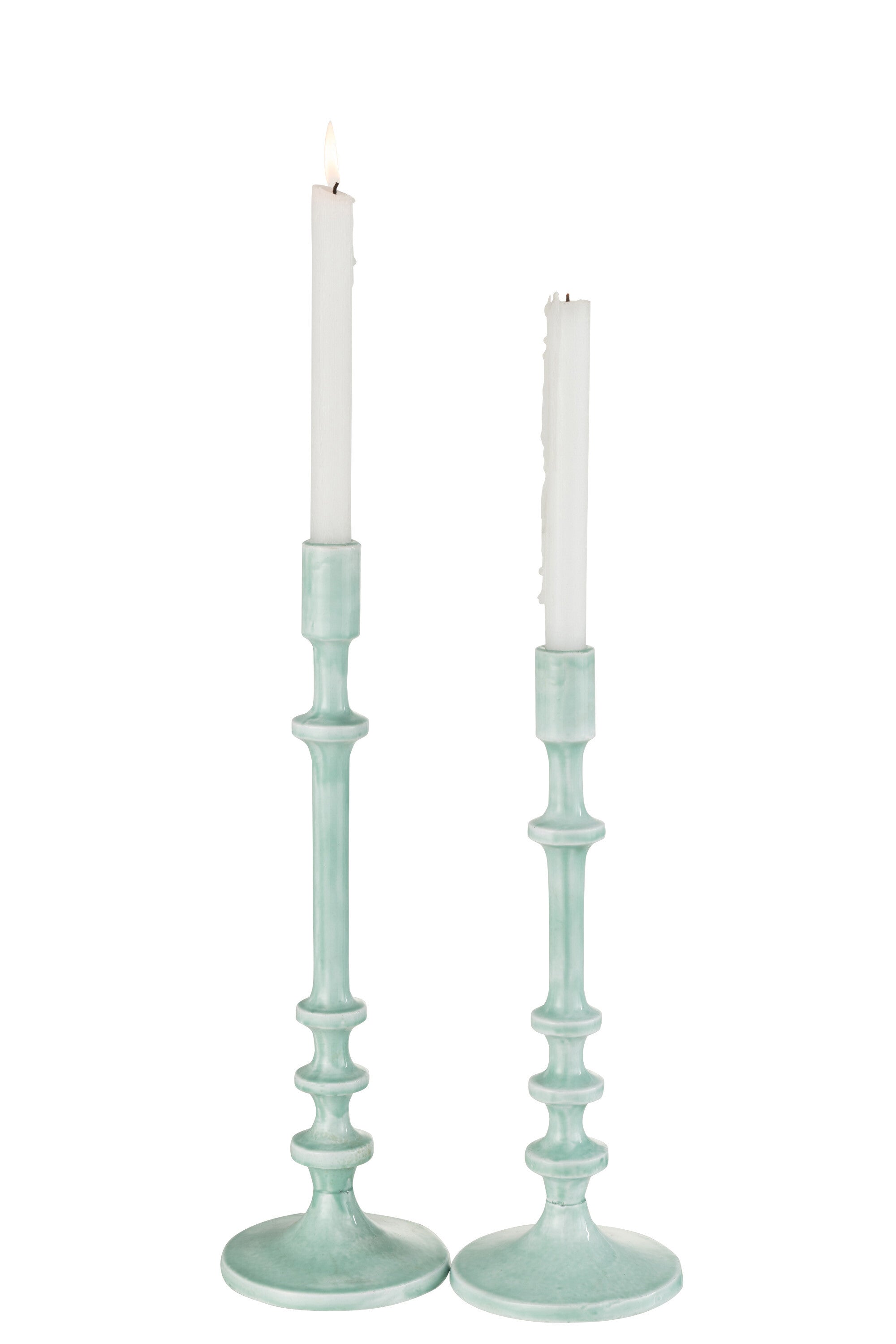 J-Line kandelaar Klassiek - aluminium - blauw - groot