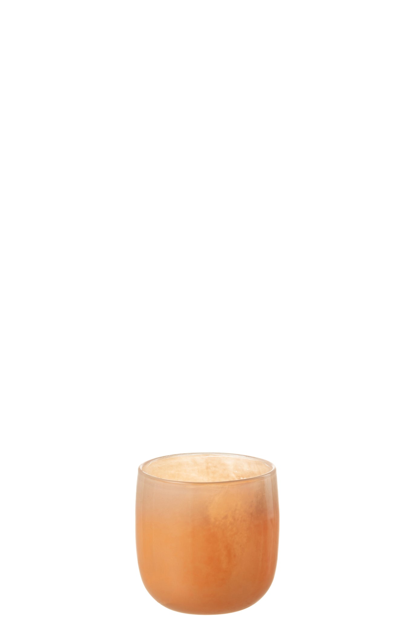 J-Line Vaas Corrie Glas Koraal Small - 11.00 cm hoog