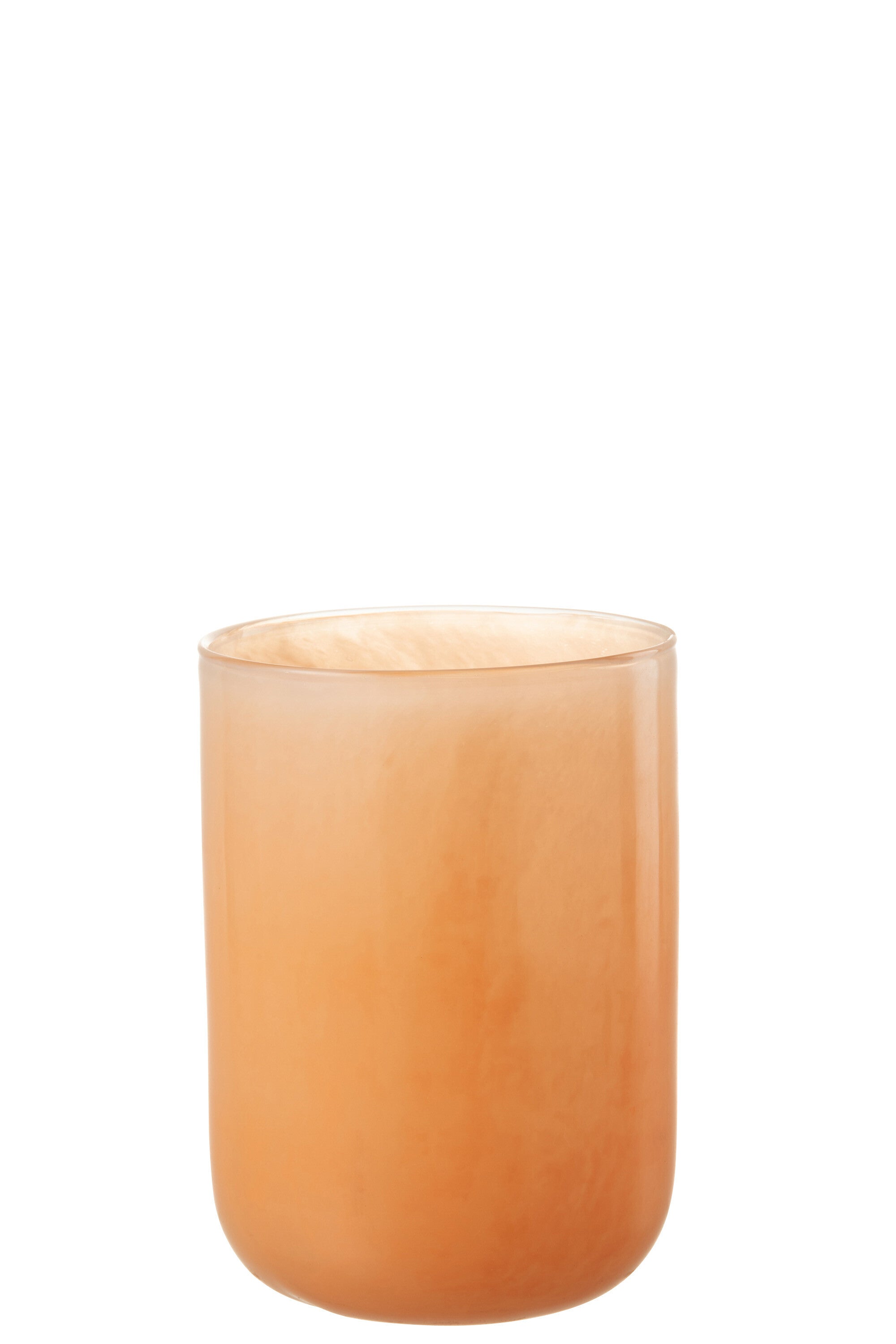 J-Line Vaas Corrie Glas Koraal Medium - 23.00 cm hoog