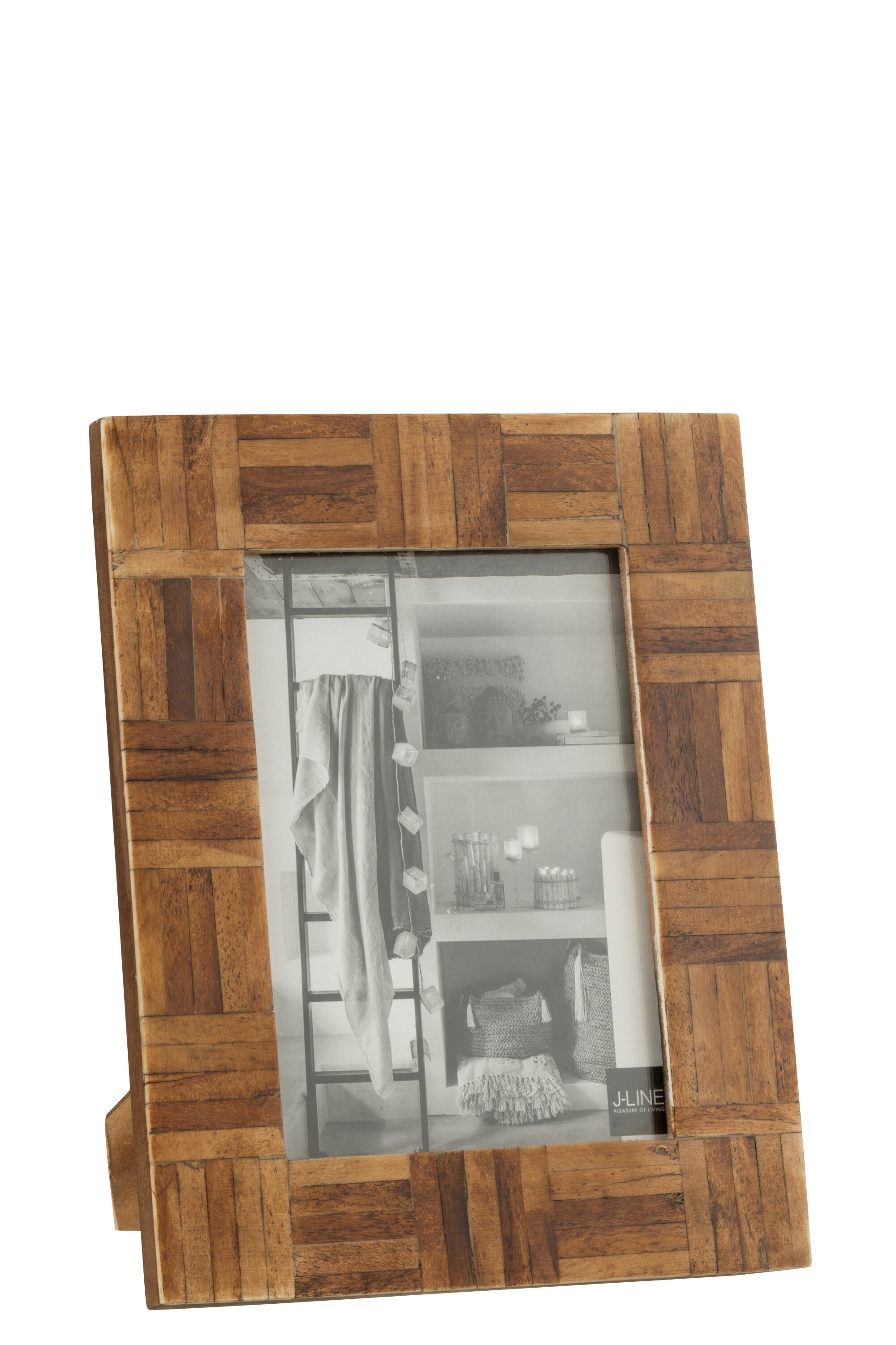 J-Line fotolijst - fotokader Rechthoek - hout - bruin - large
