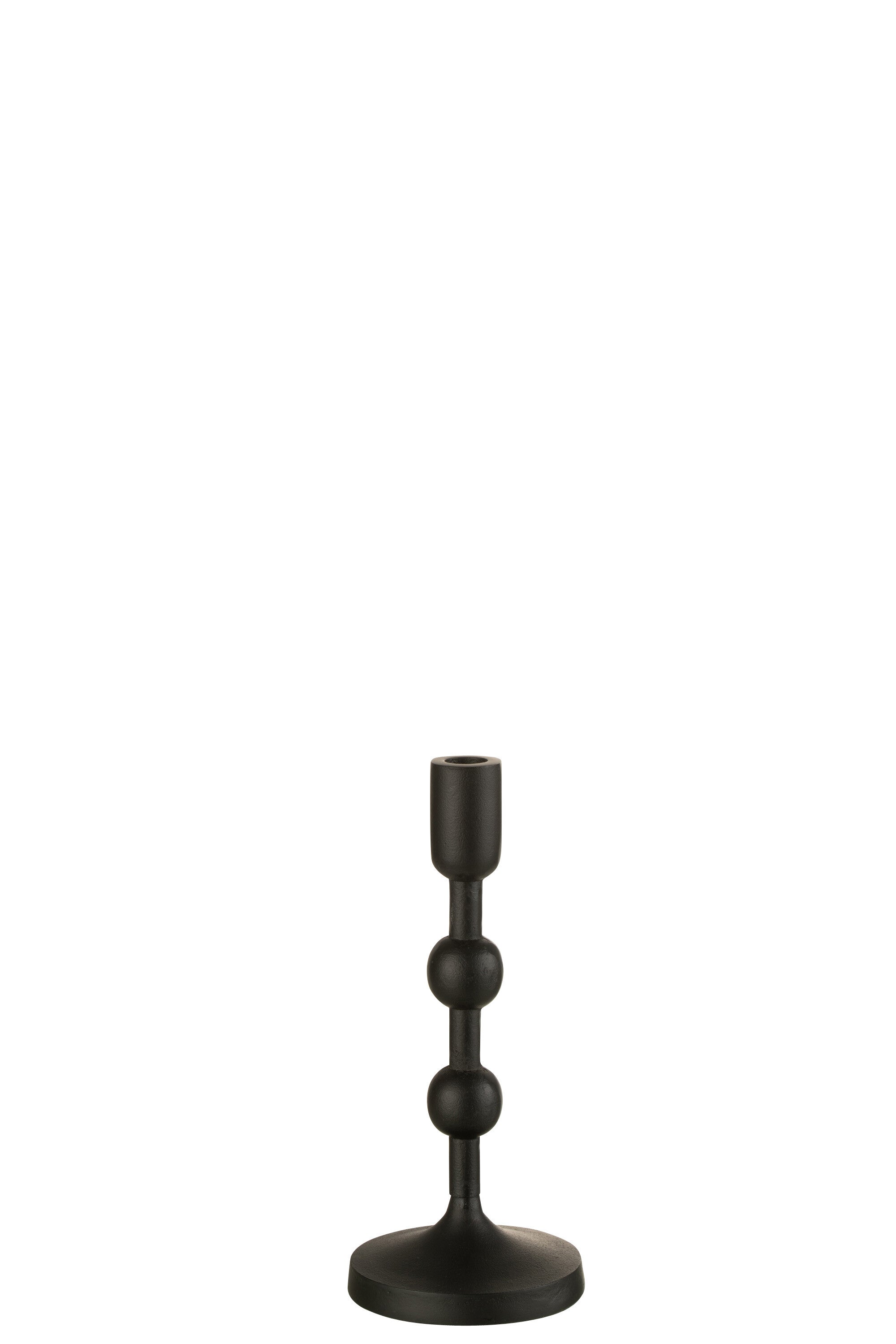 J-Line kandelaar Bollen - aluminium - zwart - large