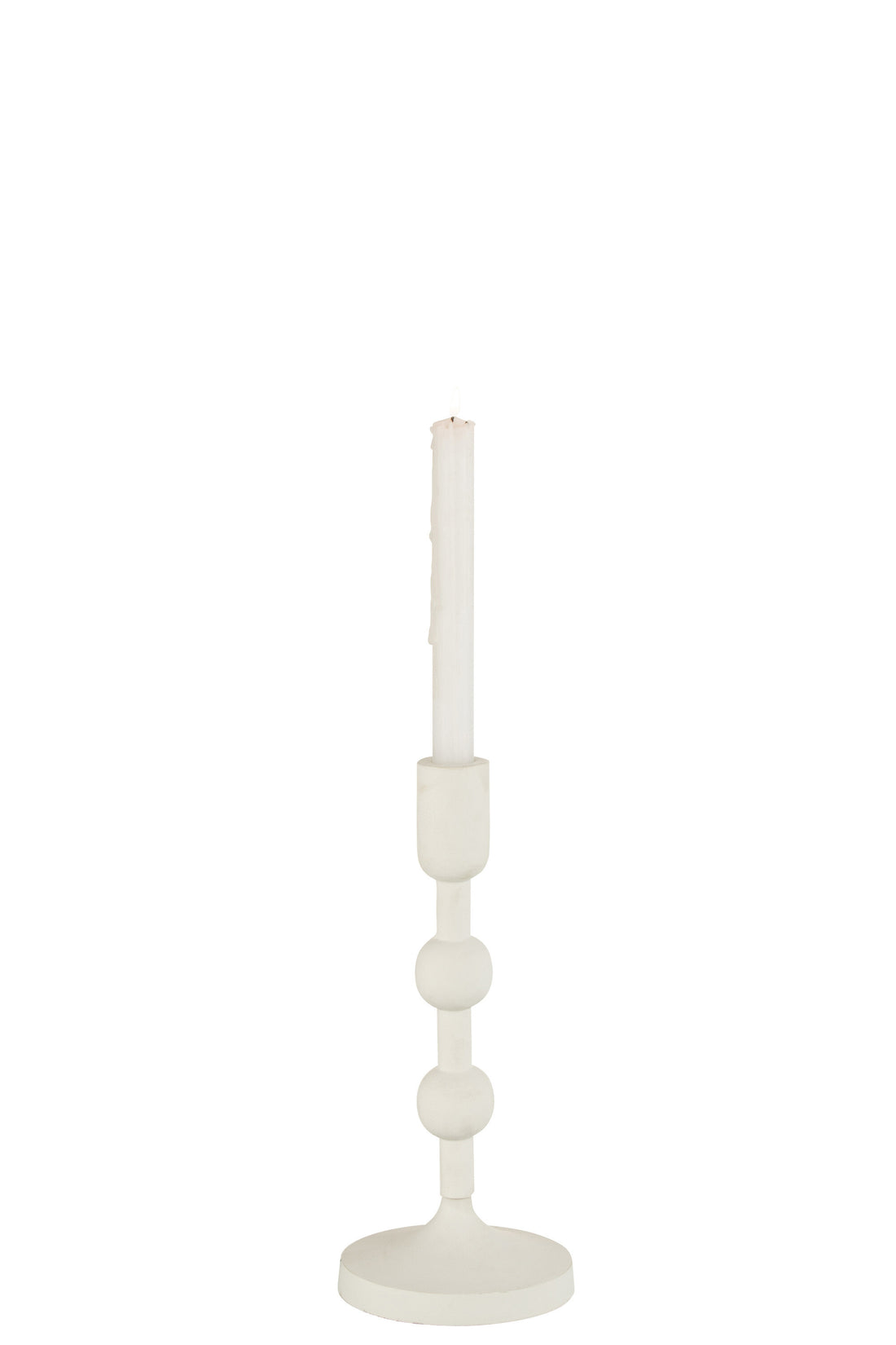 J-Line Kandelaar Bollen Aluminium Wit Large