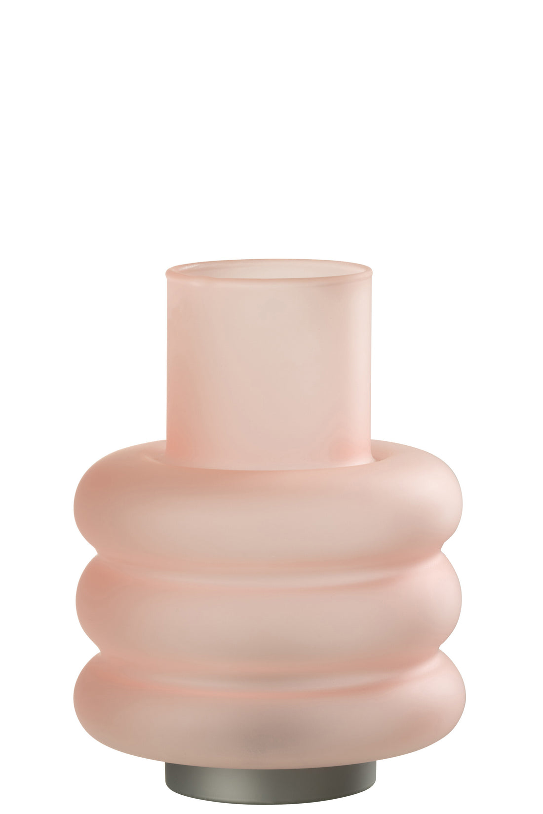 J-Line Lamp Ringen - glas - roze - LED