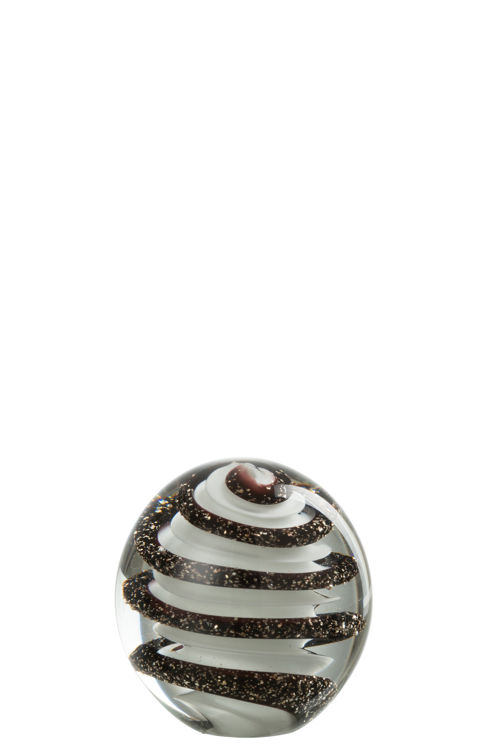 J-Line Presse Pap Golf Glas Zwart/Wit Large