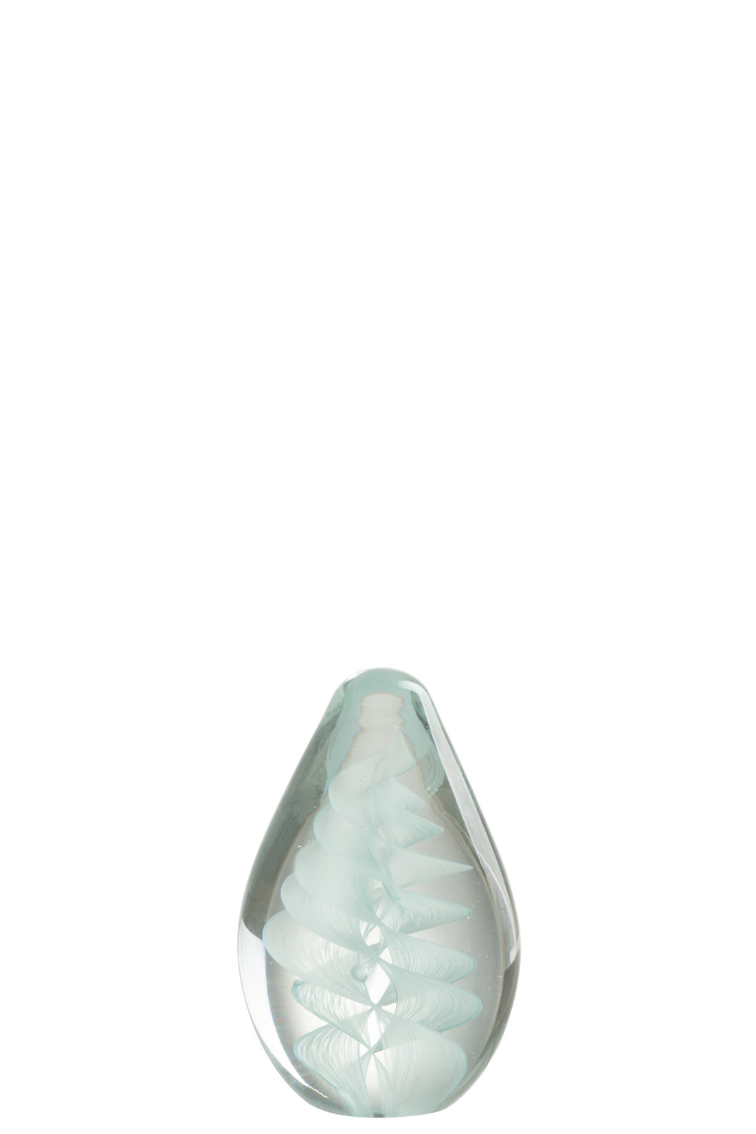 Spiraal Glazen Blauw Klein