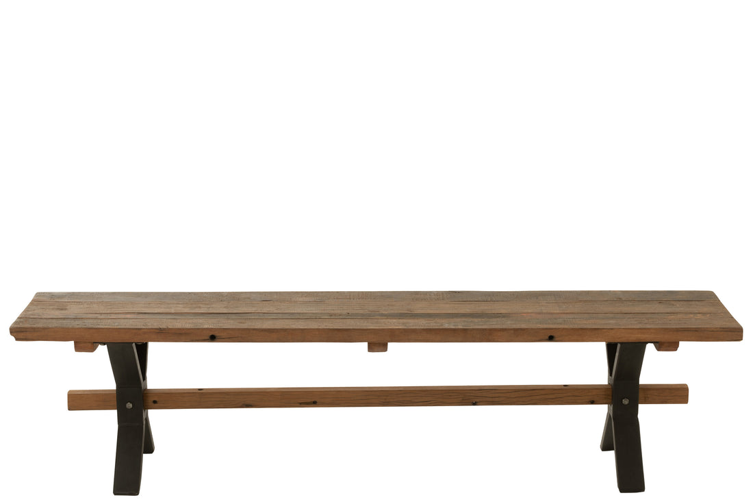 Bank Vintage Hout Bruin