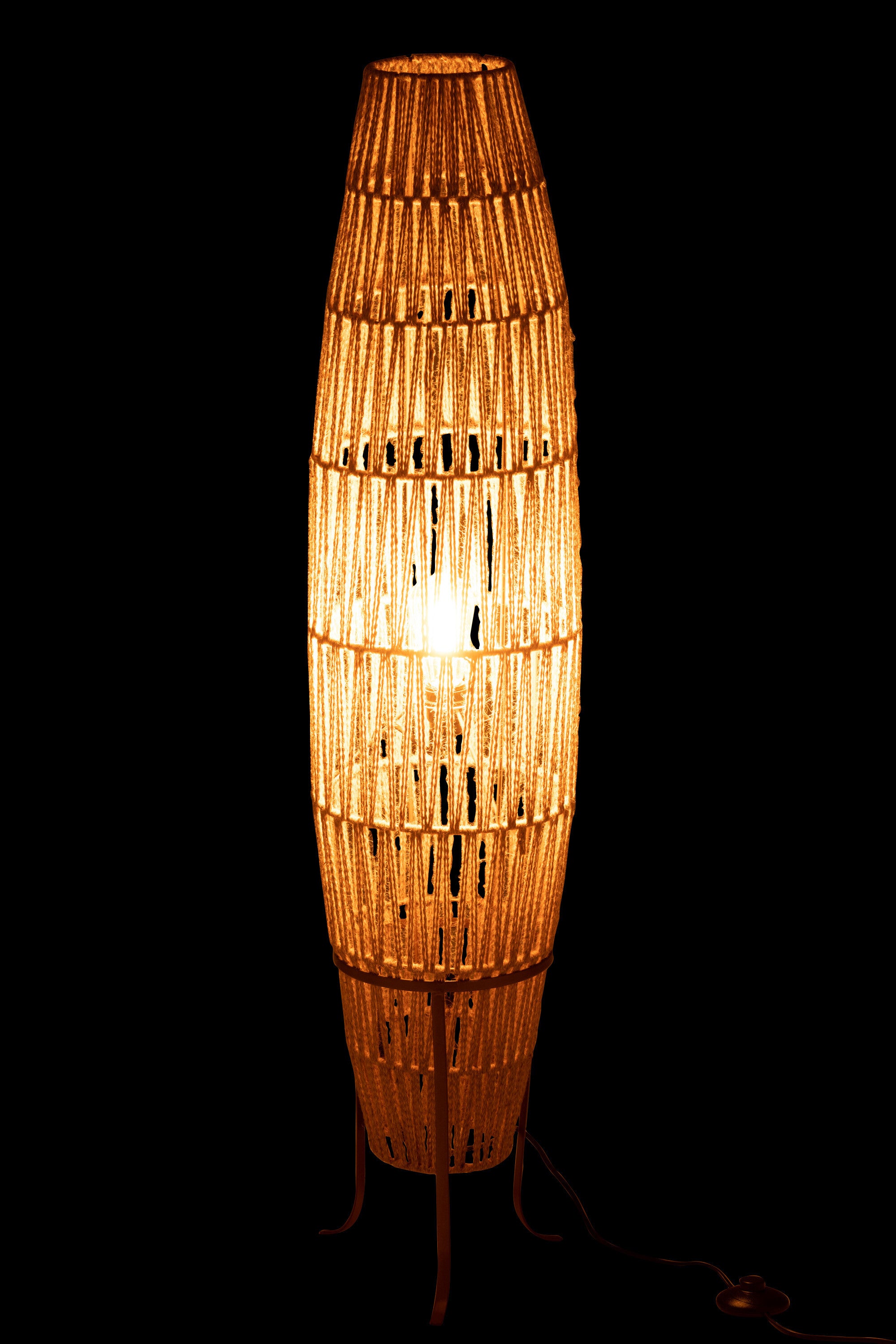 J-Line Staanlamp Gewoven Jute Beige Large